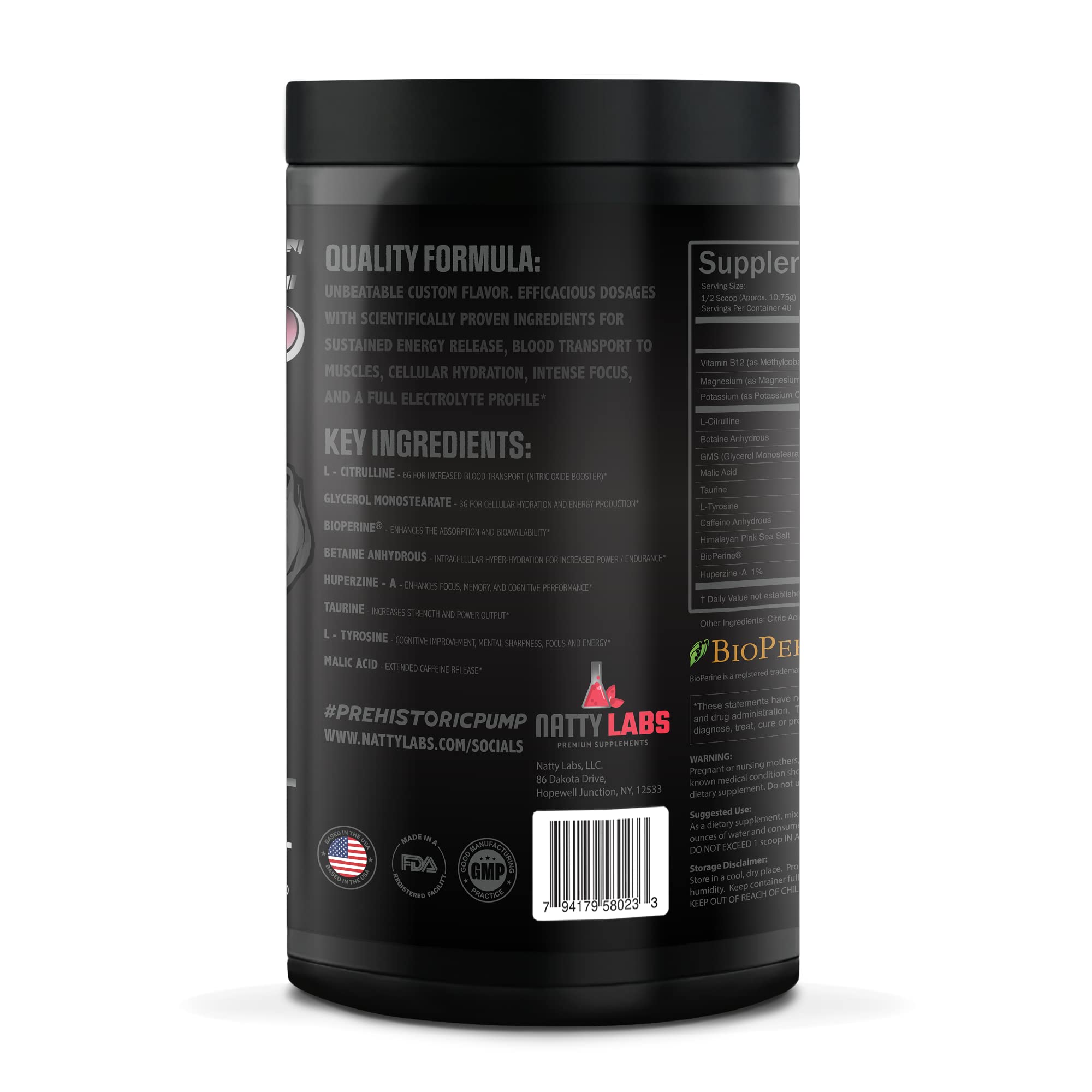 Natty Labs Prehistoric Pump Pre Workout - Preworkout Energy Supplement · 300mg Caffeine Natty Labs buy supplements canada