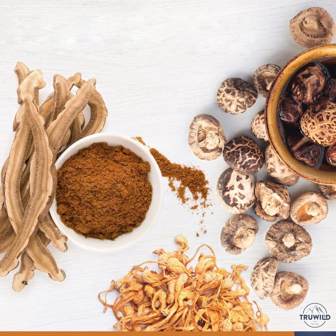 TruWild Adaptogen Blend with Cordyceps Maca Ashwagandha - Full Spectrum Mushroom TruWild buy supplements canada