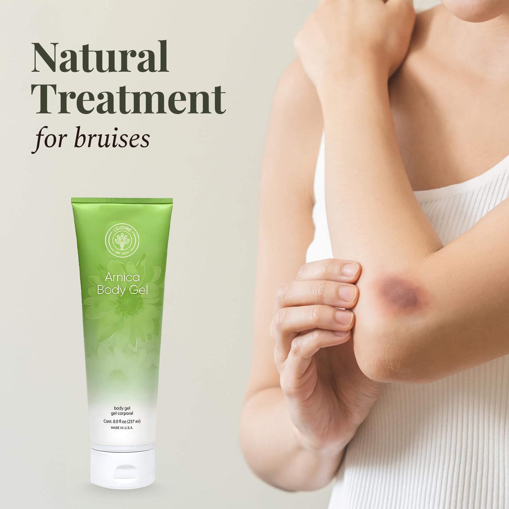 L’EUDINE Arnica Gel – Pack of 3 – Extra Strength for Bruise Relief, Wonder-Plant for Treating Muscle Soreness, Bruising, and Swelling - Fast Absorbing, Natural Formula L'eudine buy supplements canada