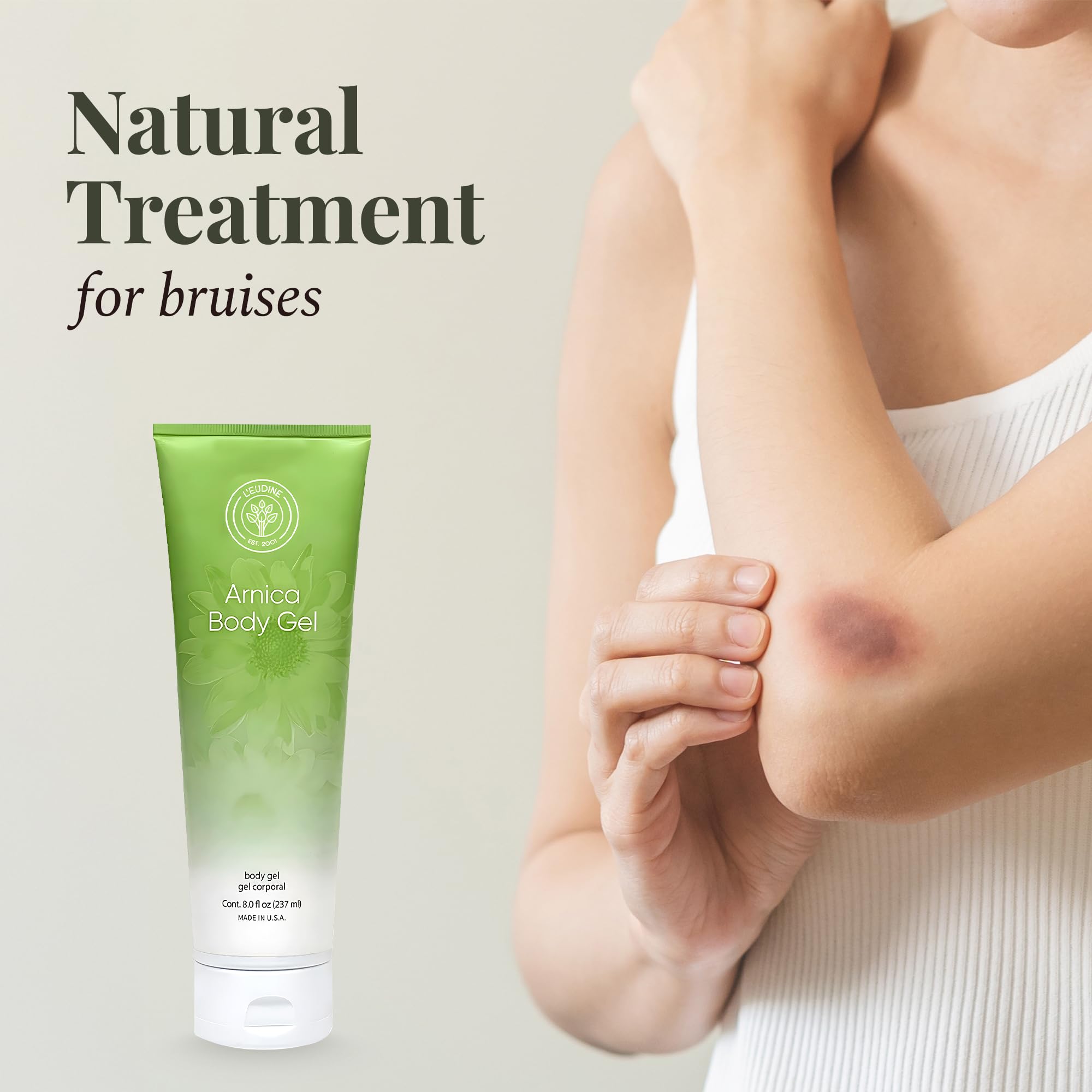 L’EUDINE Arnica Gel – Pack of 3 – Extra Strength for Bruise Relief, Wonder-Plant for Treating Muscle Soreness, Bruising, and Swelling - Fast Absorbing, Natural Formula L'eudine buy supplements canada