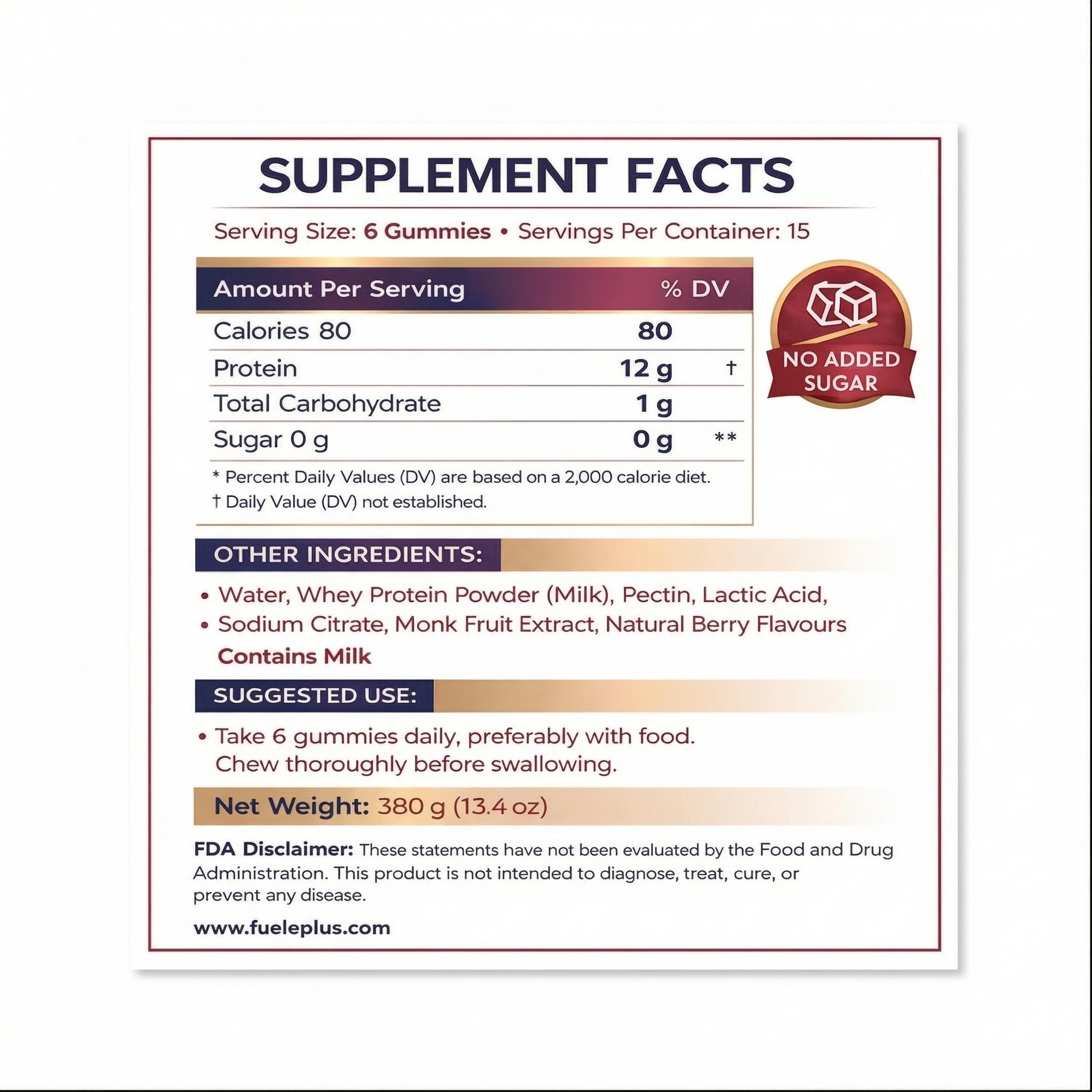 FUELE+ Protein Gummies – 12g High Protein Snack, Mixed Berry Flavor, No Added Sugar, Whey Protein Gummies, Supports Muscle Recovery, Post Workout Supplement FUELE+ buy supplements canada