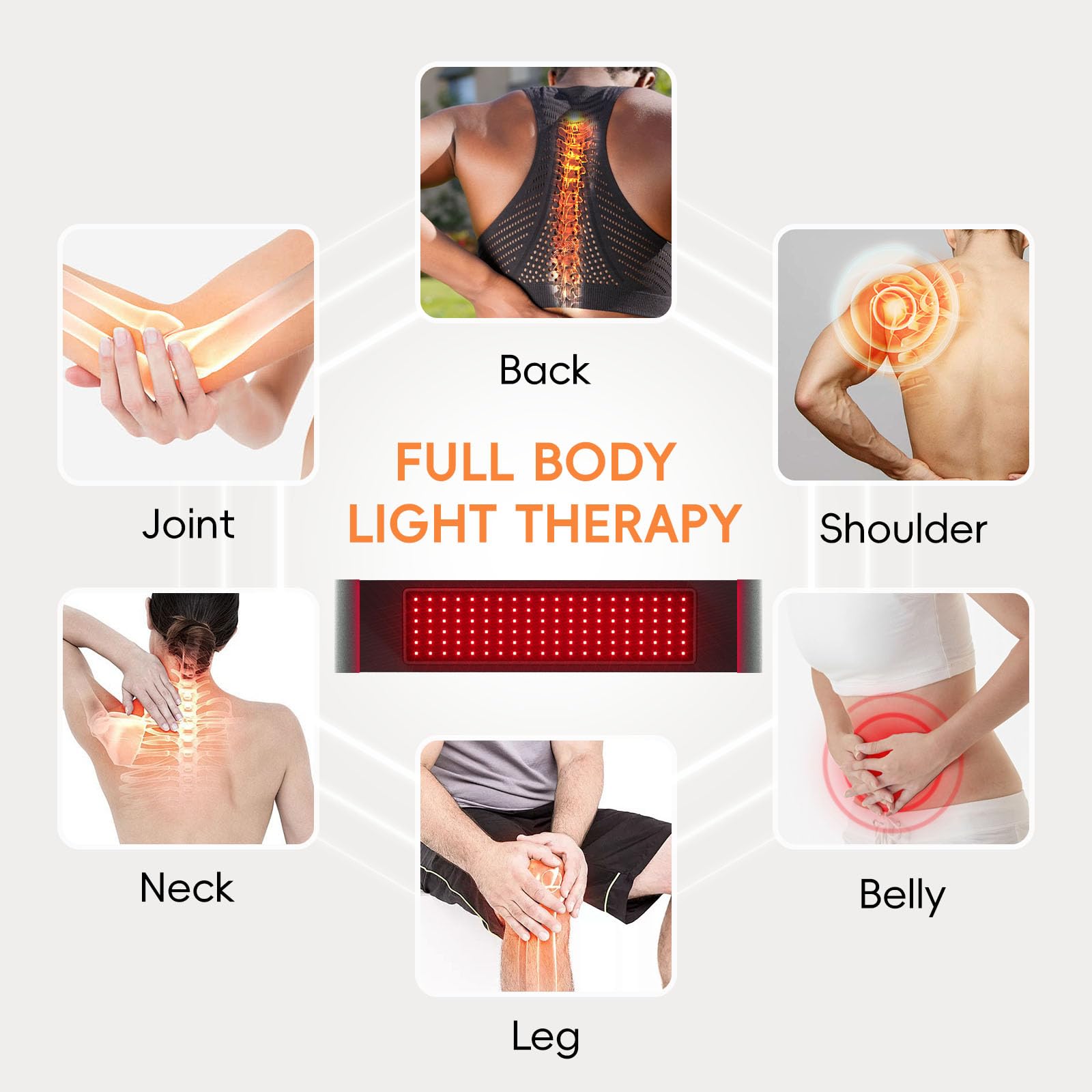 Red Light Therapy Infrared Belt: Pain Relief Body Pad 100 LEDs Red Light Therapy Belt ADVARAYS buy supplements canada