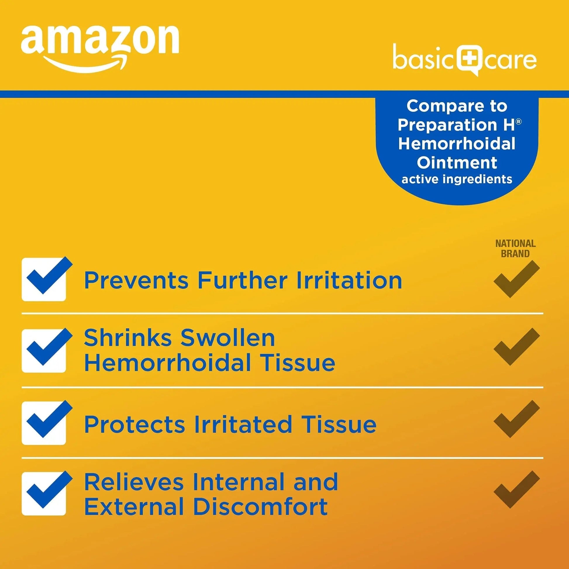 Amazon Basic Care Hemorrhoid Ointment, Fast-Acting Pain Relief, Relieves Burning, Itching, Swelling and Discomfort, 2 ounce (Pack of 1) Amazon Basic Care buy supplements canada