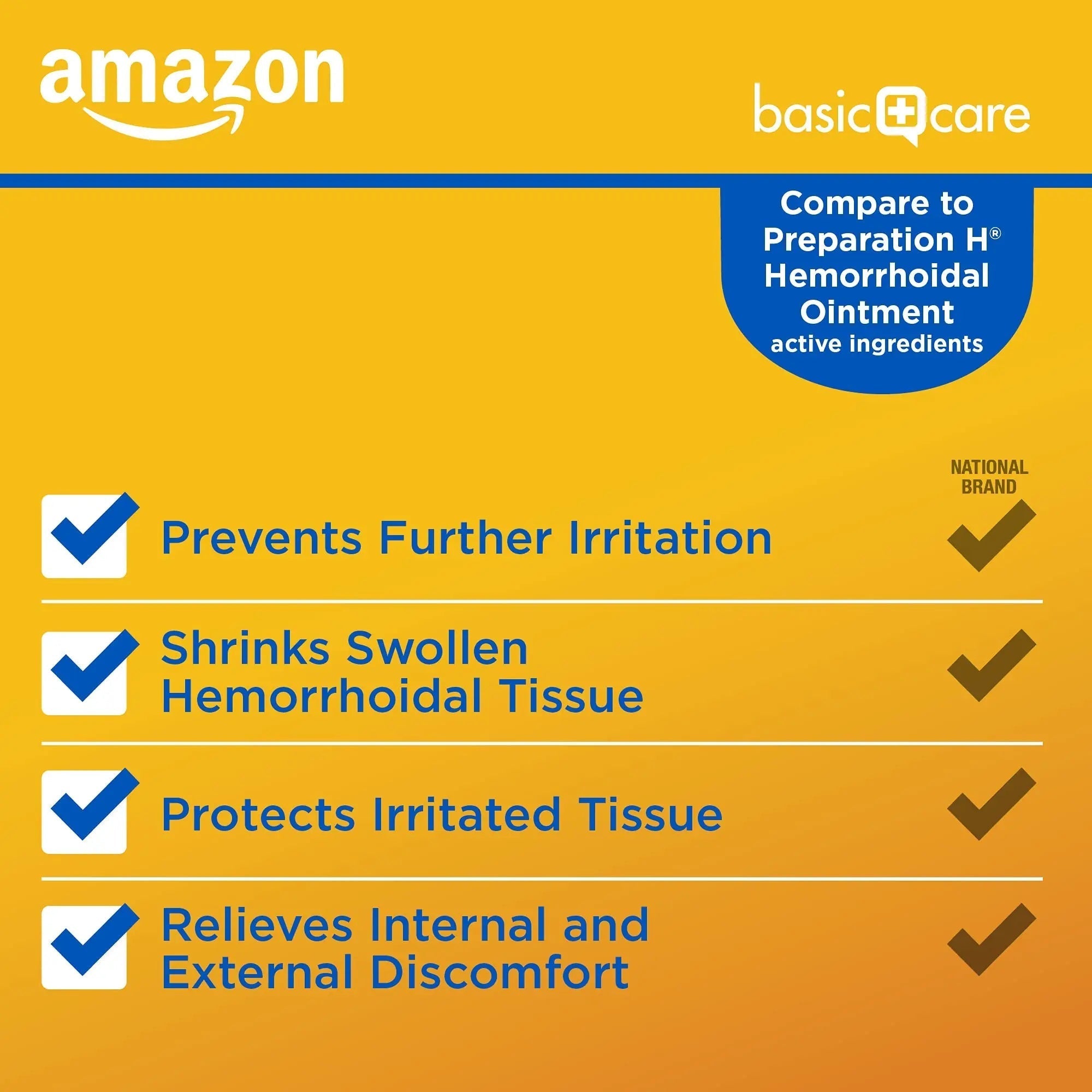 Amazon Basic Care Hemorrhoid Ointment, Fast-Acting Pain Relief, Relieves Burning, Itching, Swelling and Discomfort, 2 ounce (Pack of 1) Amazon Basic Care buy supplements canada