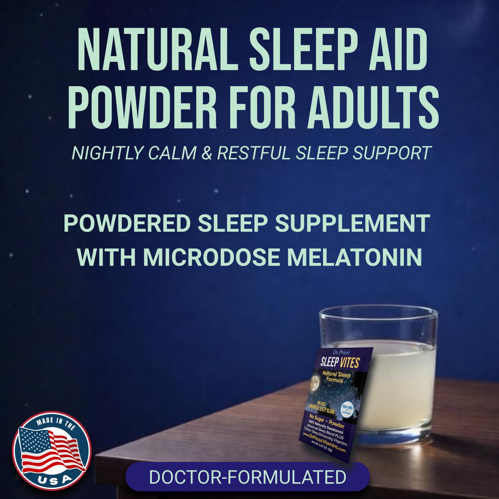 Dr. Price’s Natural Sleep Aid Powder – Berry-Citrus, 30 Packs | Sleep Powder Drink Mix with Magnesium, Microdose Melatonin & Tryptophan | Sleep Support for Adults | Doctor-Formulated, Made in USA Dr. Price's Vitamins buy supplements canada