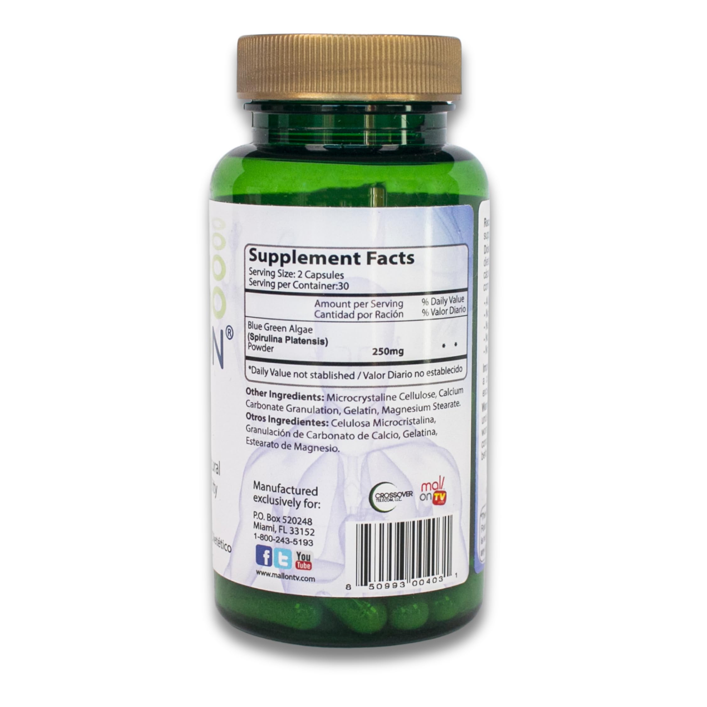 Bioxtron Natural AFA Stem Cell Supplement - Joint Support & Muscle Pain - Immune System Support - Support Energy Levels - Natural Blue Green Algae Spirulina - Pack of 2-120 Caps Bioxtron buy supplements canada