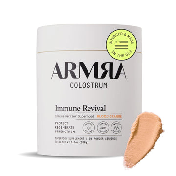 ARMRA Colostrum Powder | Blood Orange | Gut Health & Bloating | Skin & Hair | Immunity | Keto, Gluten & Fat-Free | 90 Servings ARMRA buy supplements canada