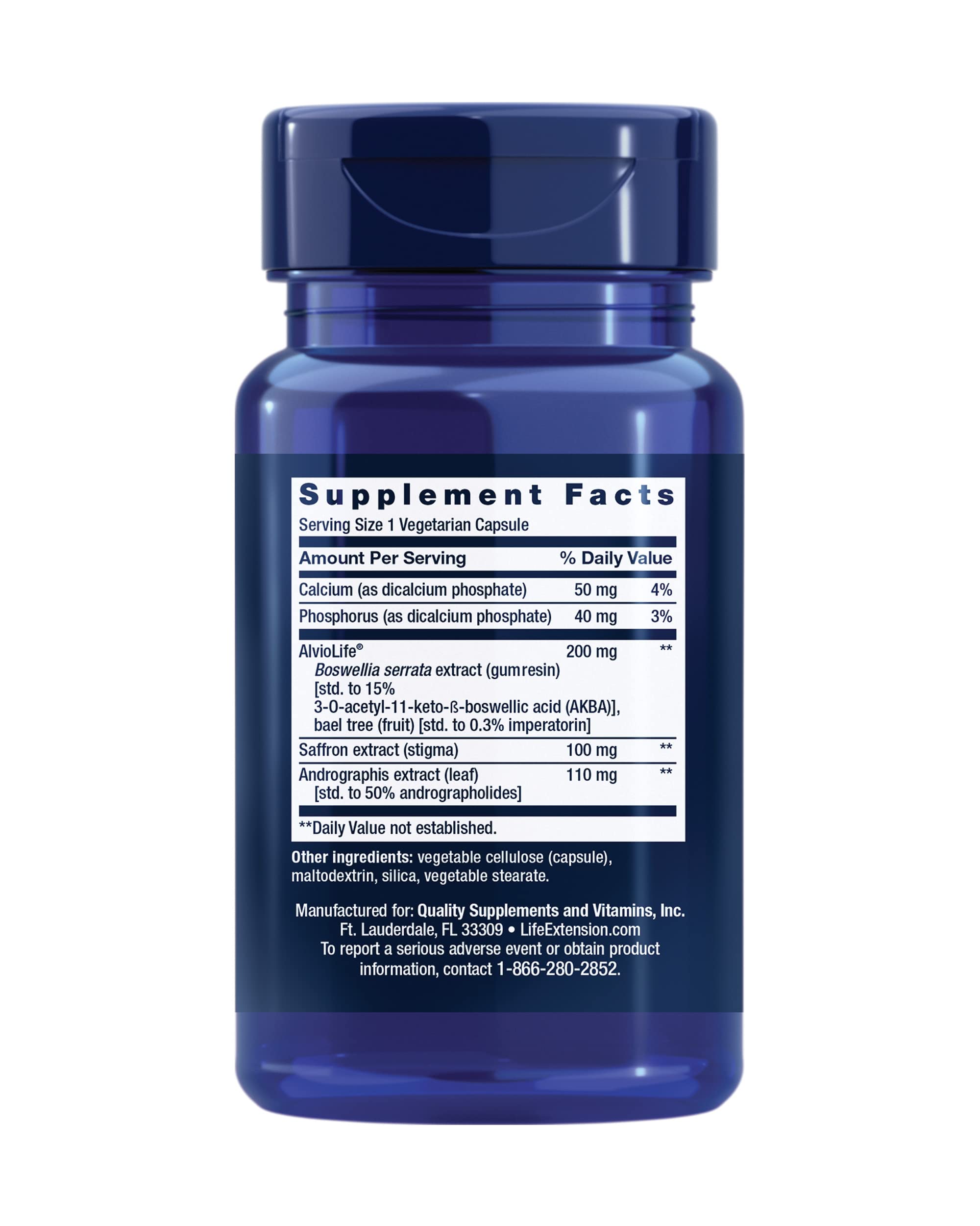 Life Extension Healthy Lungs, Respiratory Supplement, Lung Protection, Boswellia Serrata, Saffron Extract, Once-Daily, Gluten Free, Non-GMO, Vegetarian, 30 Capsules Life Extension buy supplements canada
