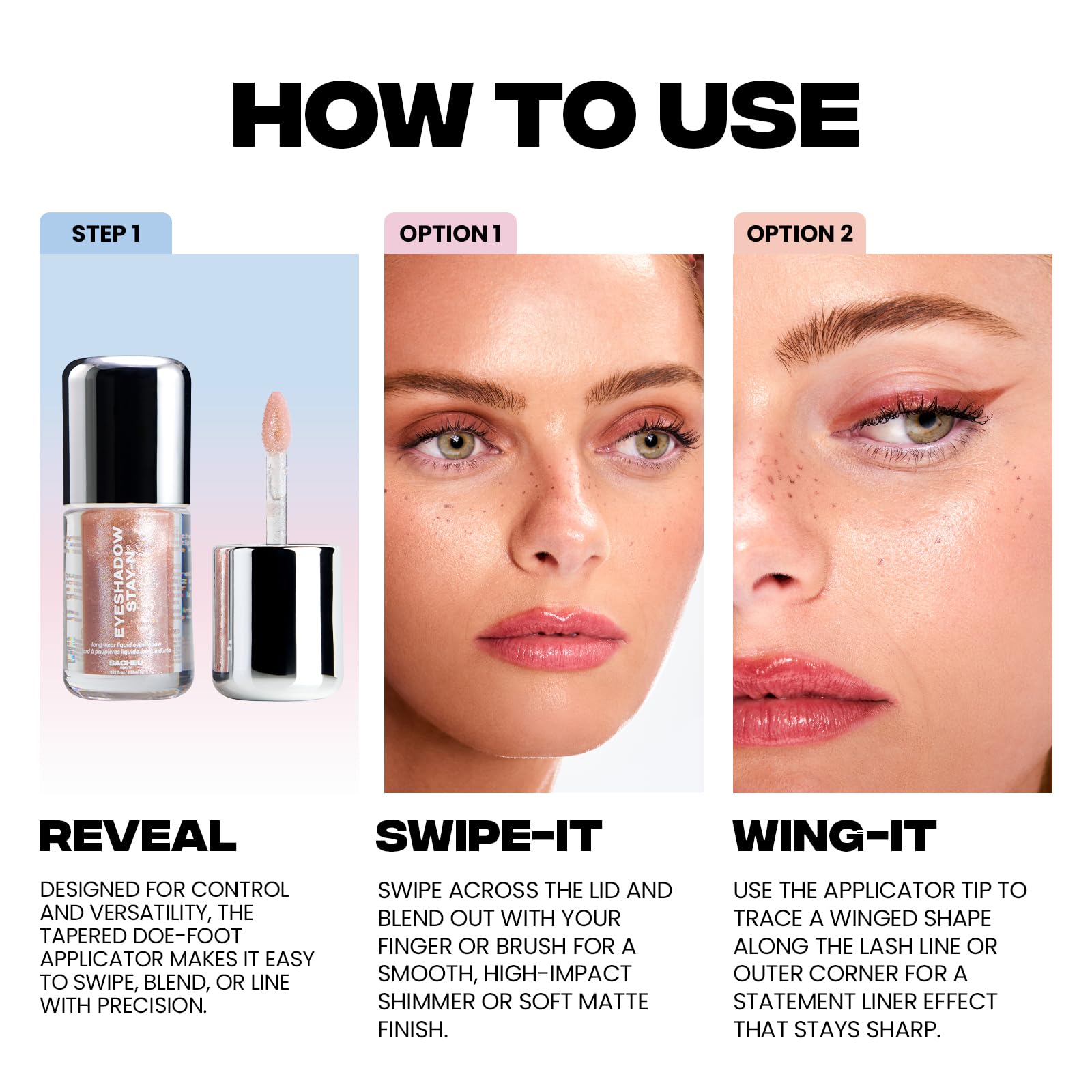 Sacheu Liquid Eyeshadow STAY-N Longwear Eye Makeup — Buildable Highly Pigmented & Blendable Eye Shadow Cream in Matte & Shimmer Finishes, Candy Dipp’d Sacheu buy supplements canada