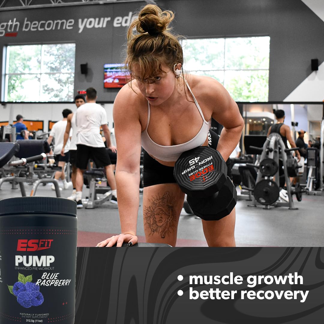 ES FiT Pump Pre-Workout | 14.8oz - 30 Servings | Pre-Workout Supplement | Increase ES FiT buy supplements canada