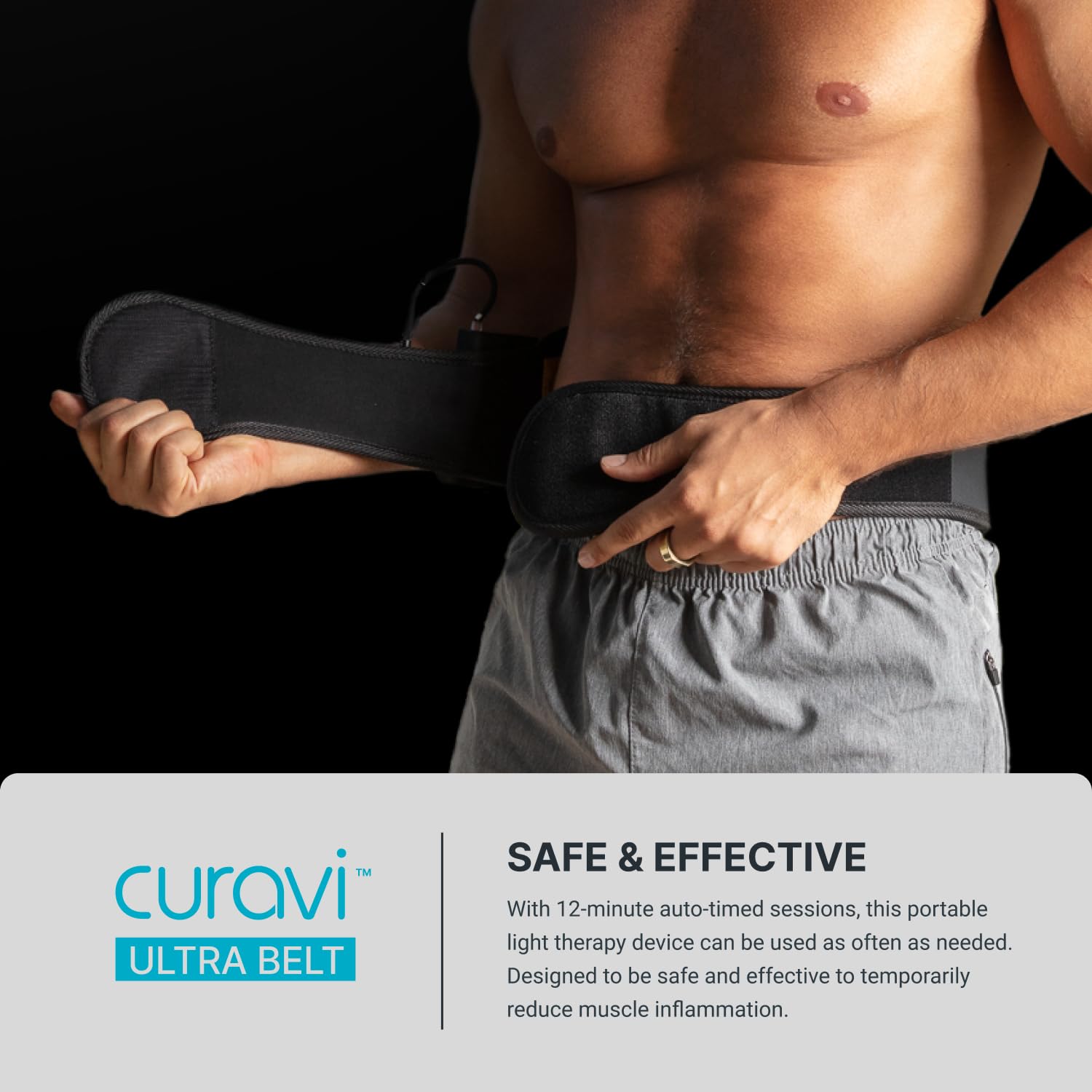 CURAVI Ultra™ Wearable Red Light Therapy Belt for Lower Back Pain Relief - 84 Diodes - Non-Invasive CURAVI buy supplements canada