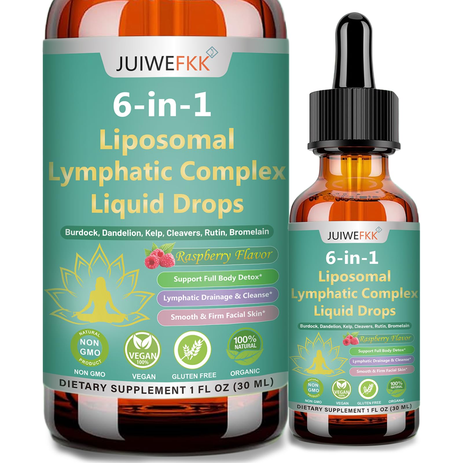 Lymphatic Drainage Drops, 6-IN-1 Lymphatic Complex w. Burdock Dandelion Kelp Cleavers, New Maximum Potency Lymph System Support for Bloat Balance Cortisol Immune Full Body Detox & Skin Vitality JUIWEFKK buy supplements canada