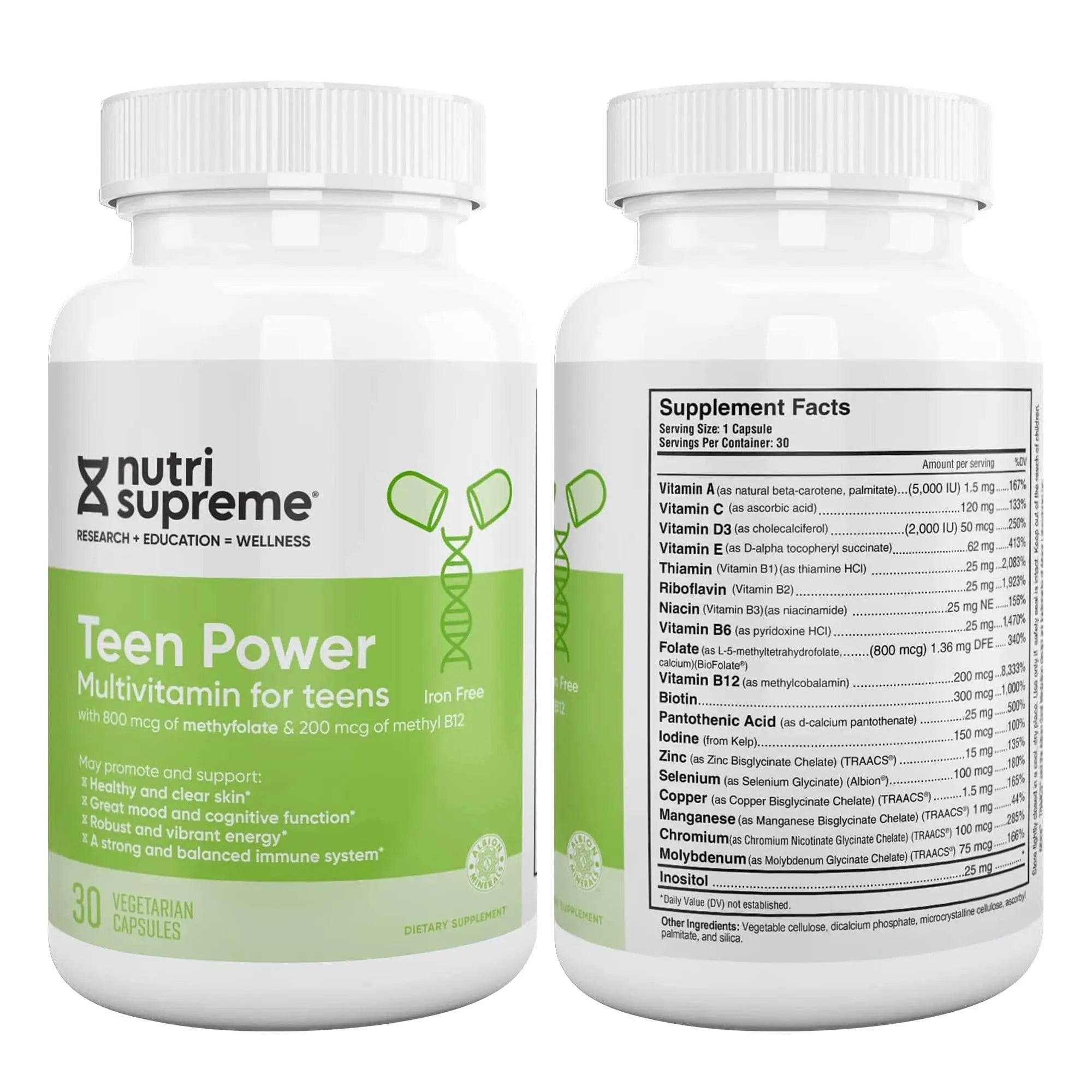 Nutri Supreme Teen Multivitamin for Boys and Girls 12-17, Best Kosher One Per Day Teen Vitamins, Formulated for Teen Development NUTRI-SUPREME RESEARCH buy supplements canada