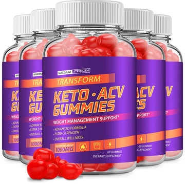 (5 Pack) Transform Keto ACV Gummies Advanced Formula (300 Gummies) Rillvo buy supplements canada