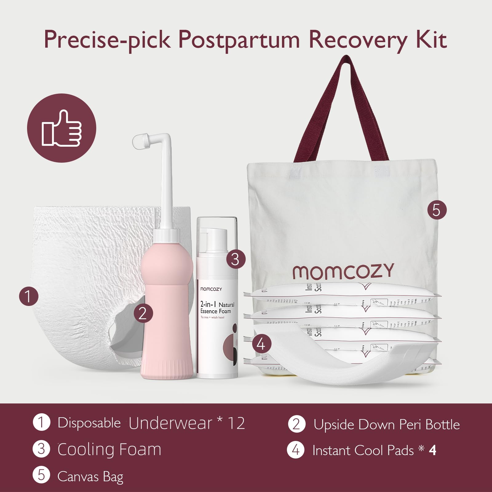 Momcozy Postpartum Recovery Essentials Kit, 19 PCS Labor Delivery Mom Care Set, Self-Absorbent Momcozy buy supplements canada