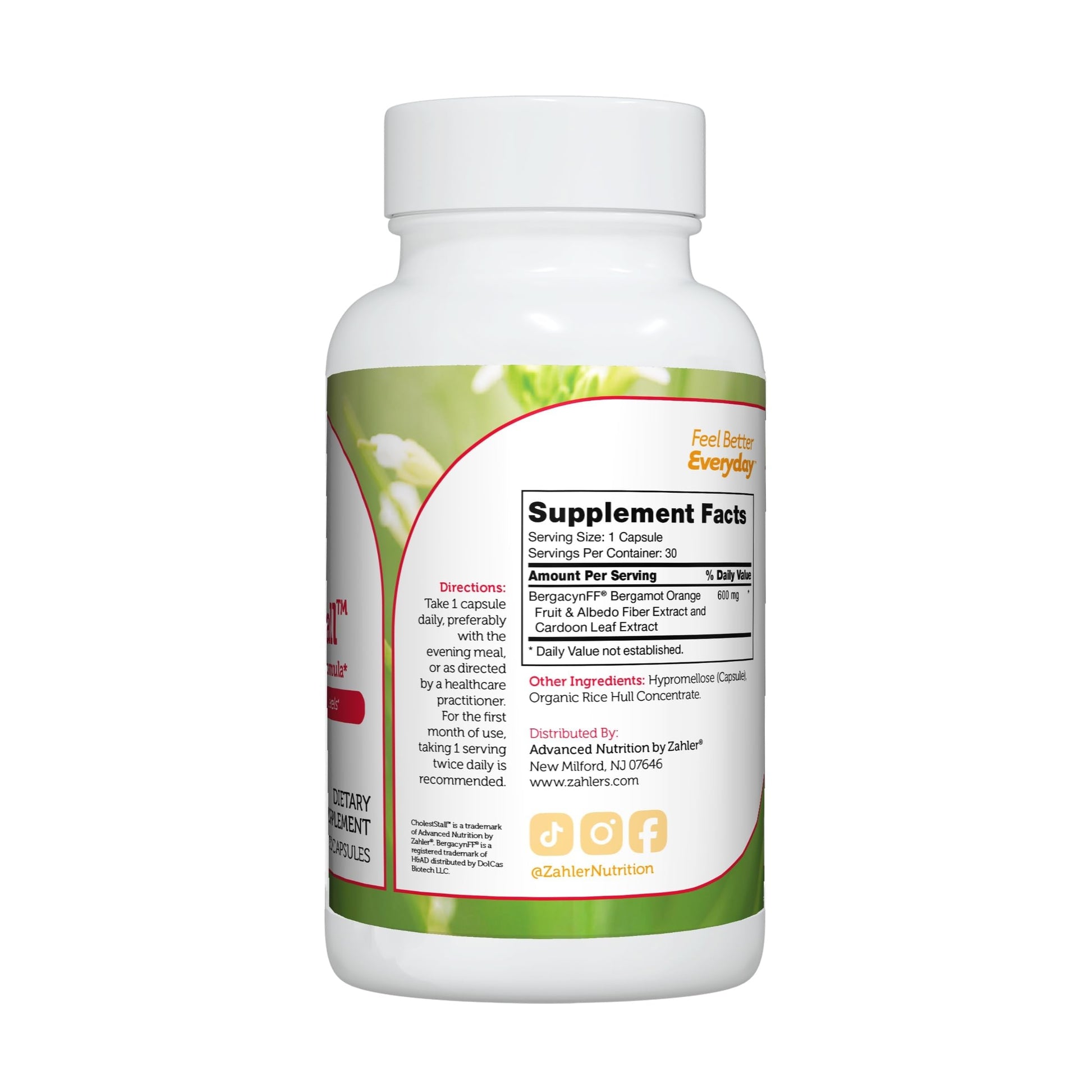 Zahler CholestStall, Cholesterol Support Supplement, Helps Maintain LDL, Certified Kosher, 30 Capsules Zahler buy supplements canada