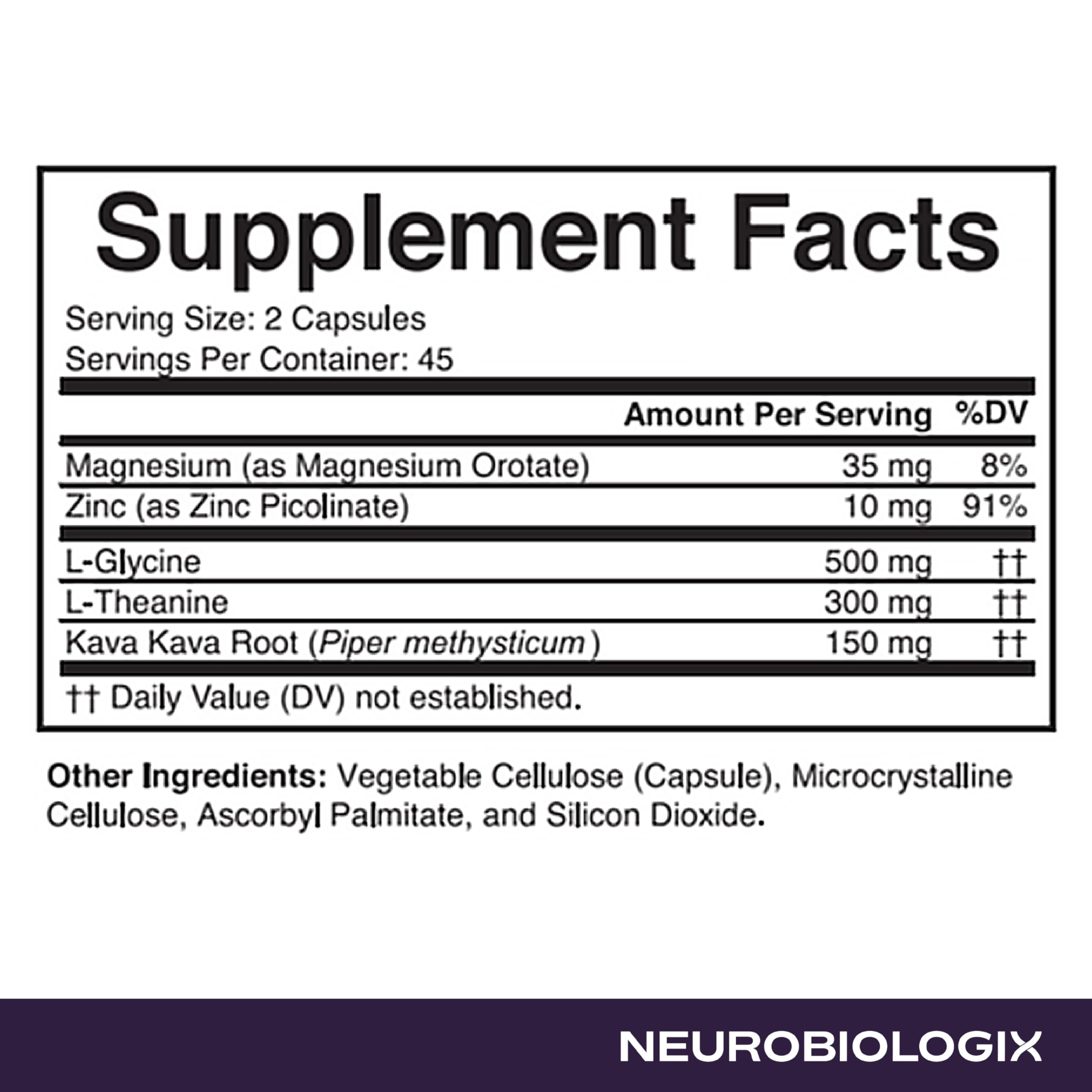 Neurobiologix Neuro Calm & Rebalance, L Theanine, Magnesium, Zinc & Kava Kava Complex for Calm Mood Balance and Stress Support, GABA Activity Support Supplement, Gluten Free, Vegetarian, 90 Capsules Neurobiologix buy supplements canada