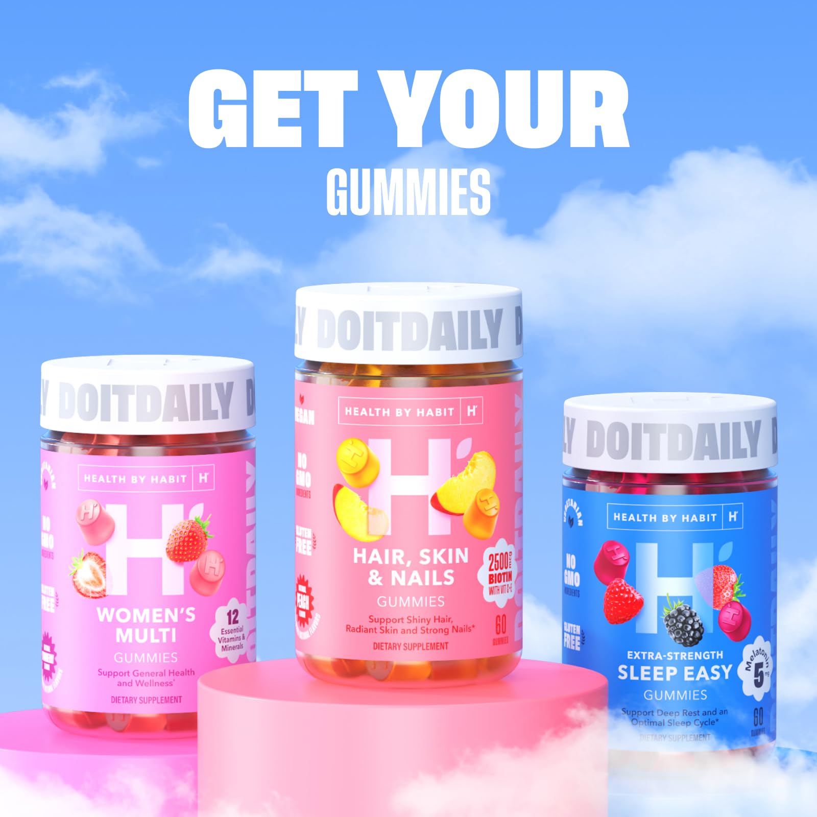 Health By Habit Womens Multivitamin Gummies (60 Gummies) - Non-GMO, Gluten Free Health By Habit buy supplements canada