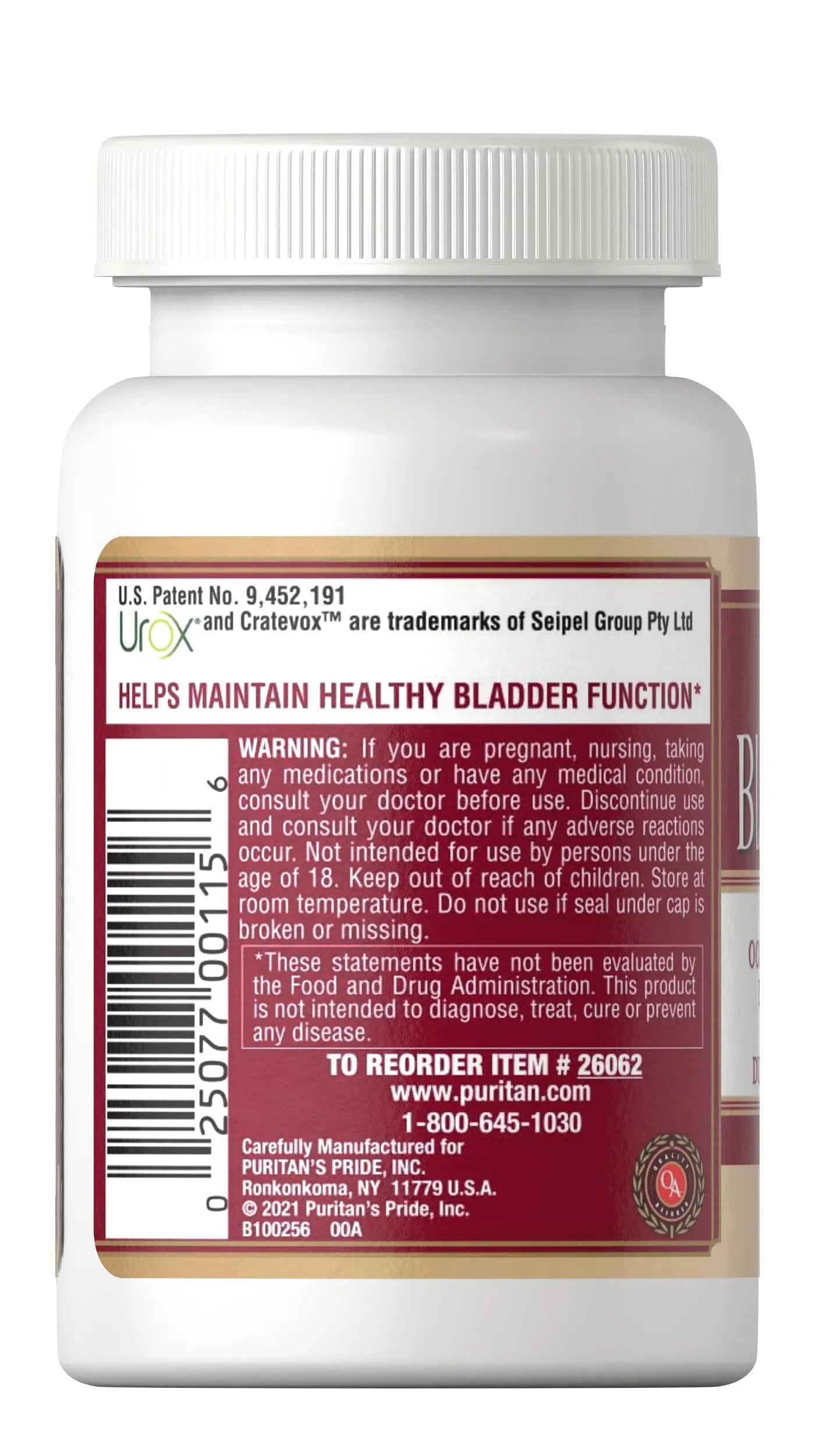 Puritan's Pride Bladder Assist Puritan's Pride buy supplements canada