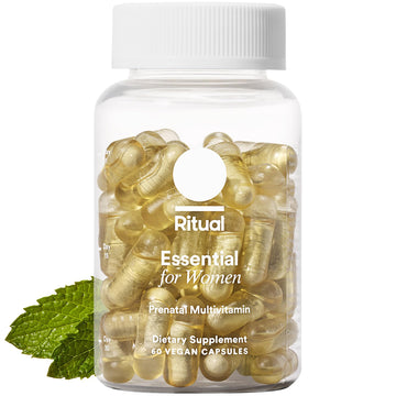 Ritual Prenatal Multivitamin for Women - Key Essential Vitamins and Minerals to Support Mom and Baby During Pregnancy* - Folate, Choline, Omega-3 DHA, Iron Ritual buy supplements canada