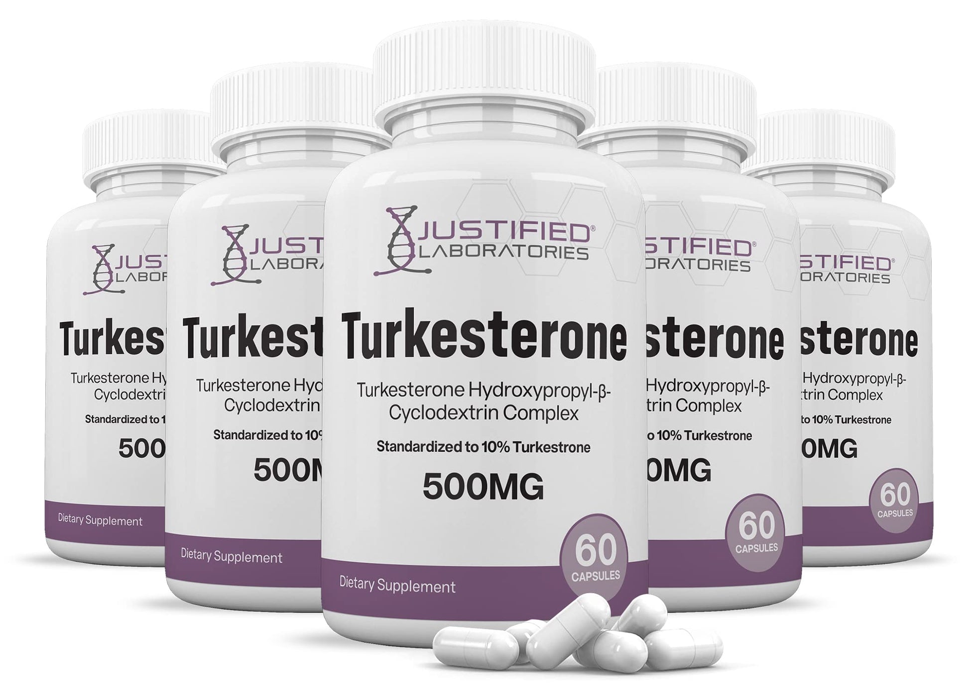 Justified Laboratories (5 Pack Turkesterone 500mg 10% Standardized Naturally Increase Justified Laboratories buy supplements canada