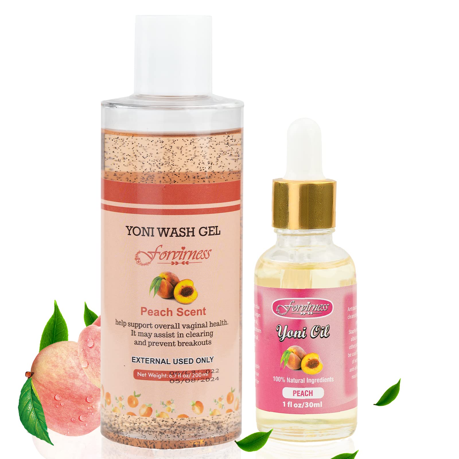 forvirness Feminine Wash & Natural Yoni Oil Set - Cleanse, Remove Odor, pH Balance for Women forvirness buy supplements canada
