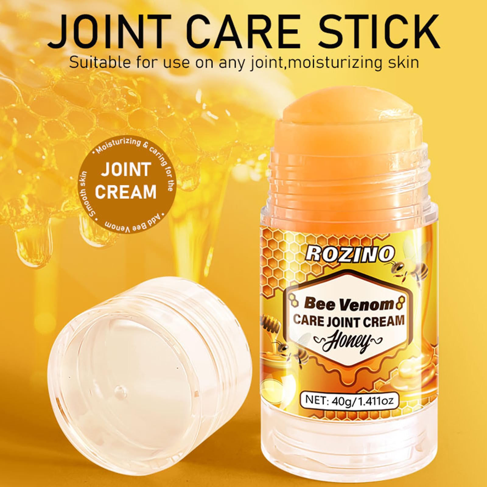 Bee Venom Joint Cream for Knees & Joint Support, Fast Absorbing, Non-Sticky Formula with Vitamin C, Aloe Vera for Soothing Comfort (1.411OZ) Generic buy supplements canada