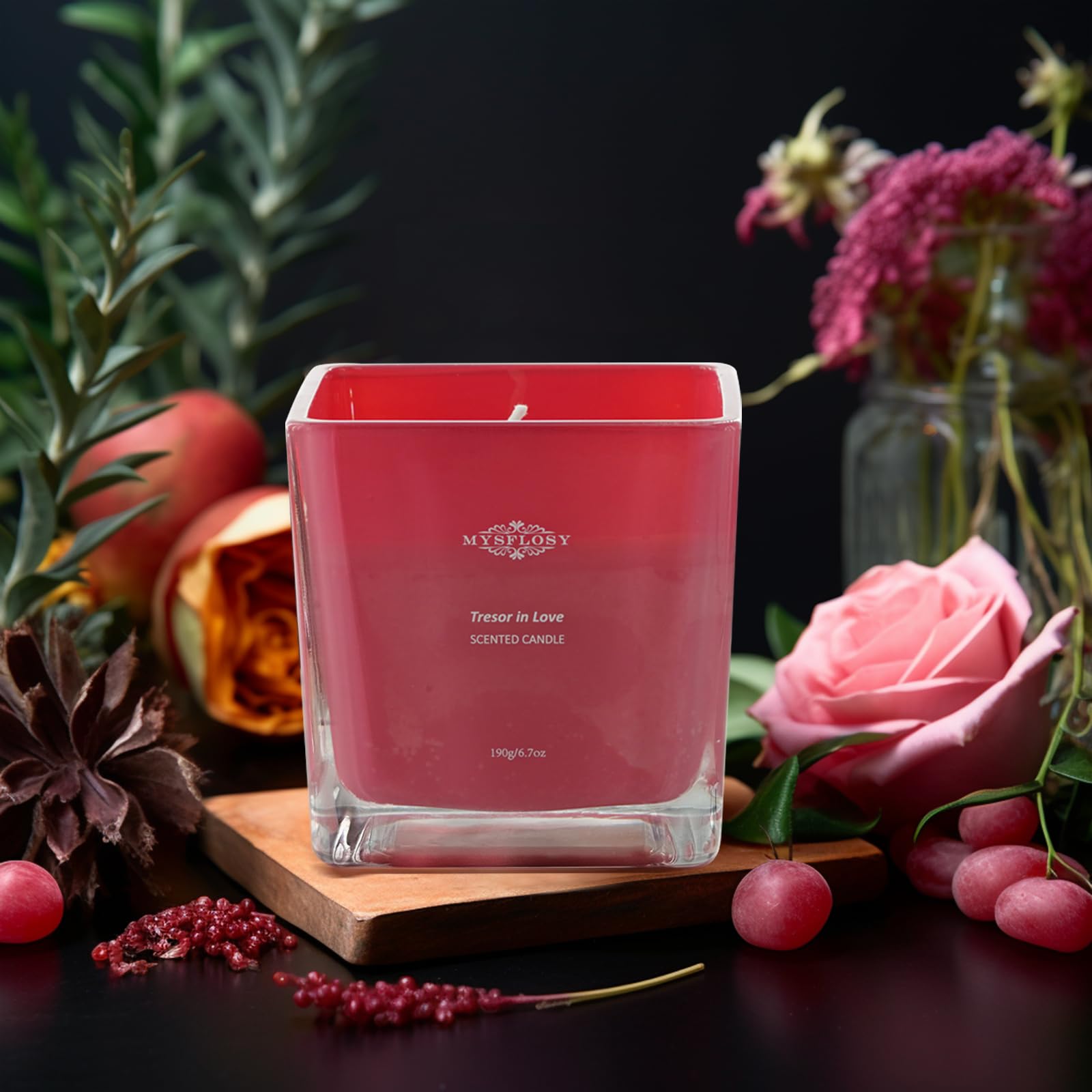 Mysflosy Soy Aromatherapy Candle, 40 Hour Burn time, Scented Candles with Floral and Fruity Scents Mysflosy buy supplements canada