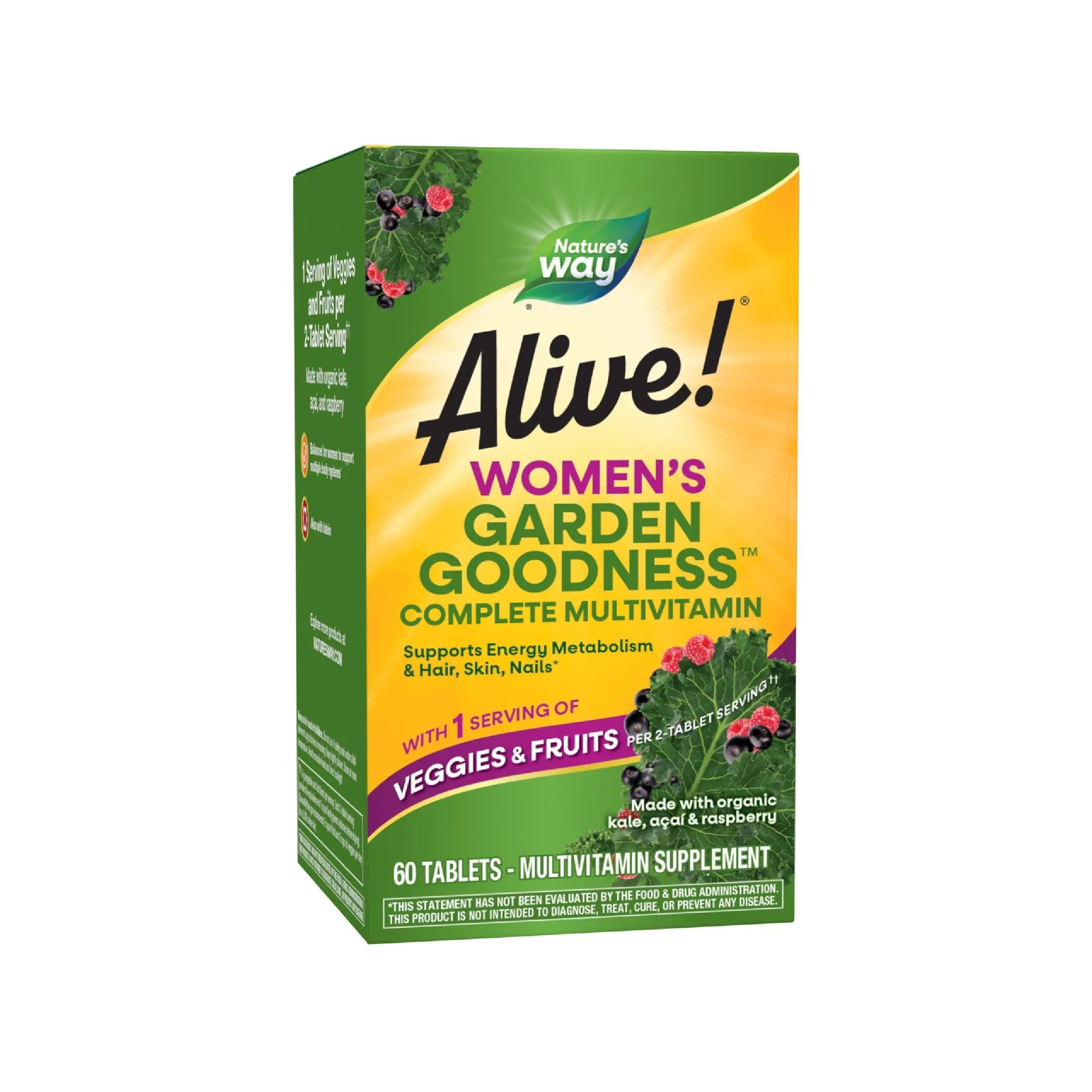 Nature's Way Alive! Garden Goodness Multivitamin for Women, High Potency B-Vitamins to Support Cellular Energy Nature's Way buy supplements canada