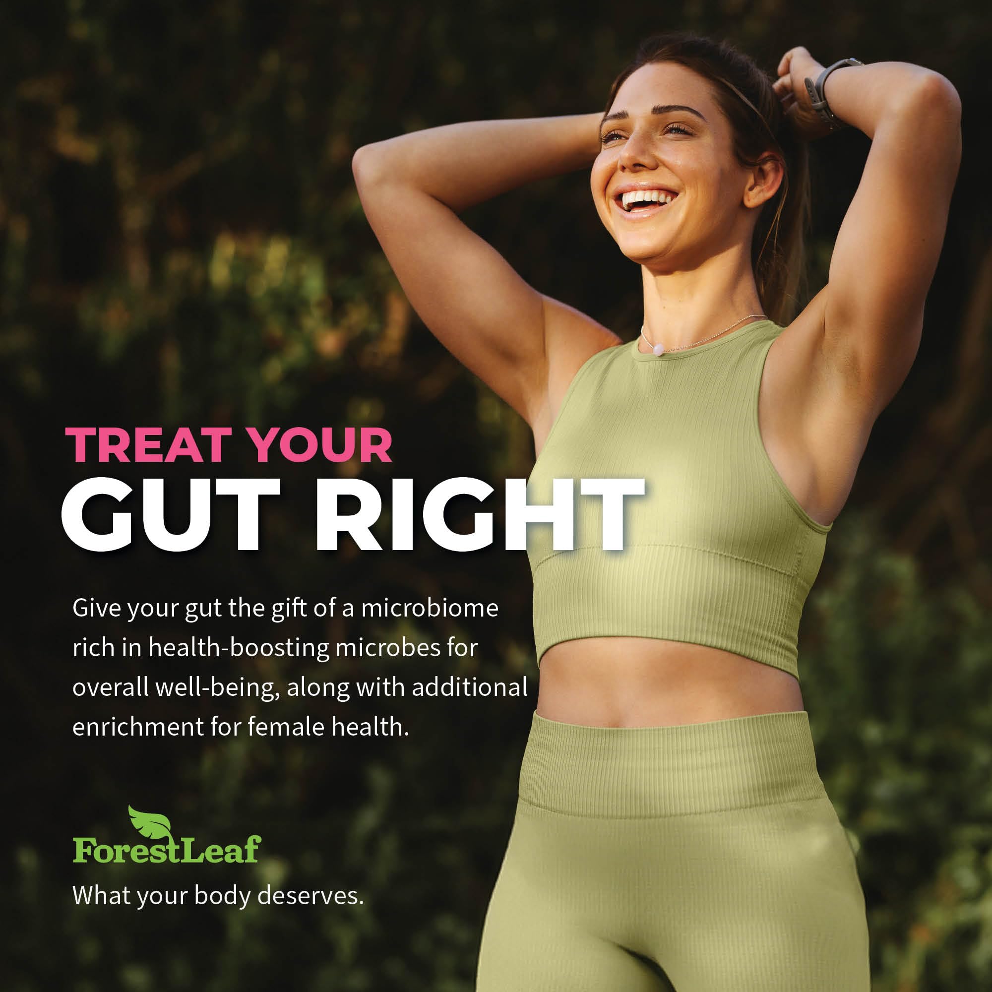 ForestLeaf Womens Probiotic 50 Billion CFU with Organic Prebiotics, Digestive Enzymes ForestLeaf buy supplements canada
