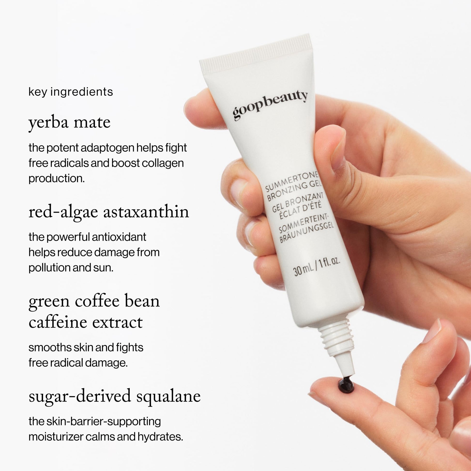 goop Beauty Summertone Bronzing Gel | Hydrating Skin Tint for a Sun-Kissed Glow | Vitamin E & Red Algae Astaxanthin | 1 fl oz goop buy supplements canada