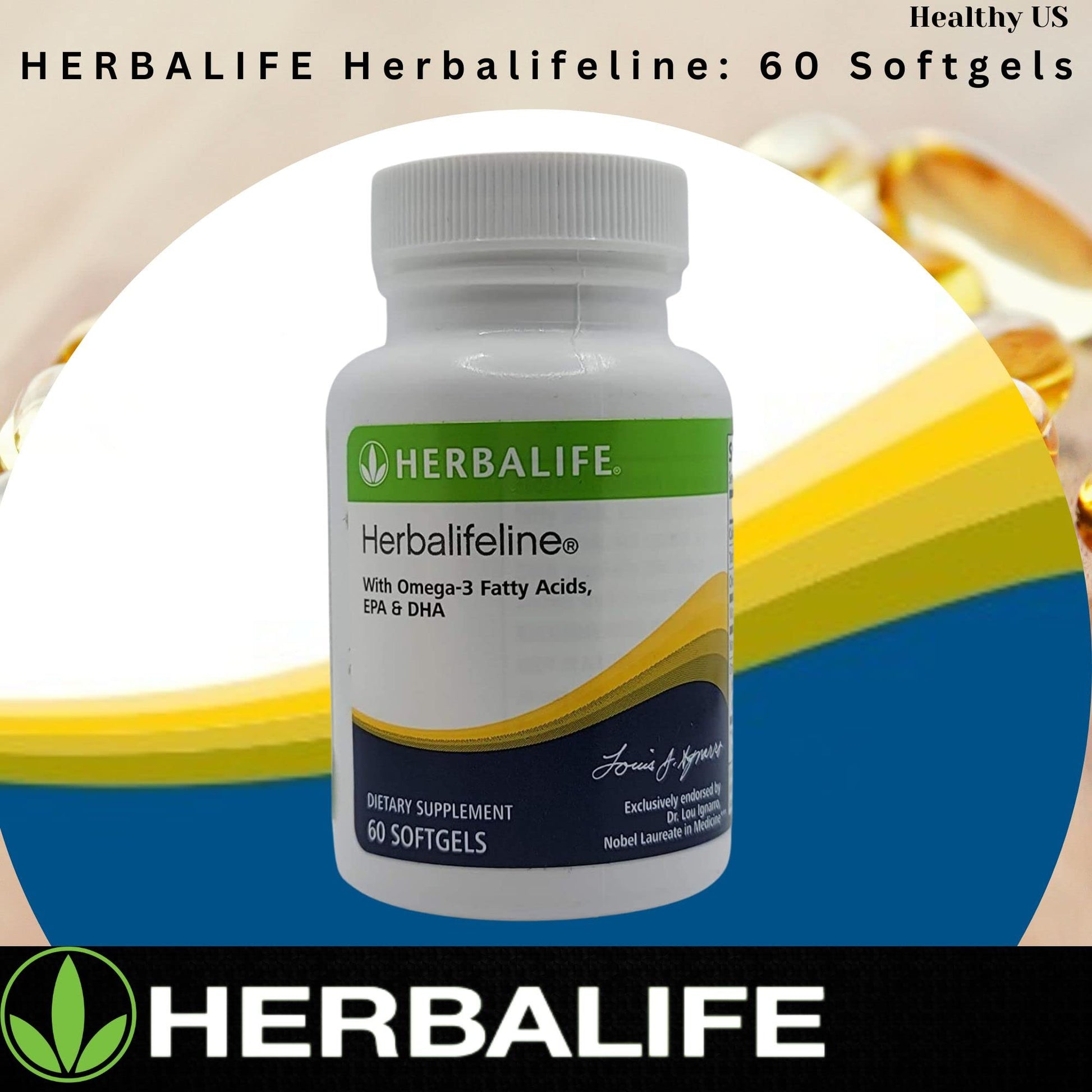 Herbalife Herbalifeline: 60 Softgels with Vitamin E, Marine Lipid Complex, Omega-3 Fatty Herbalife buy supplements canada