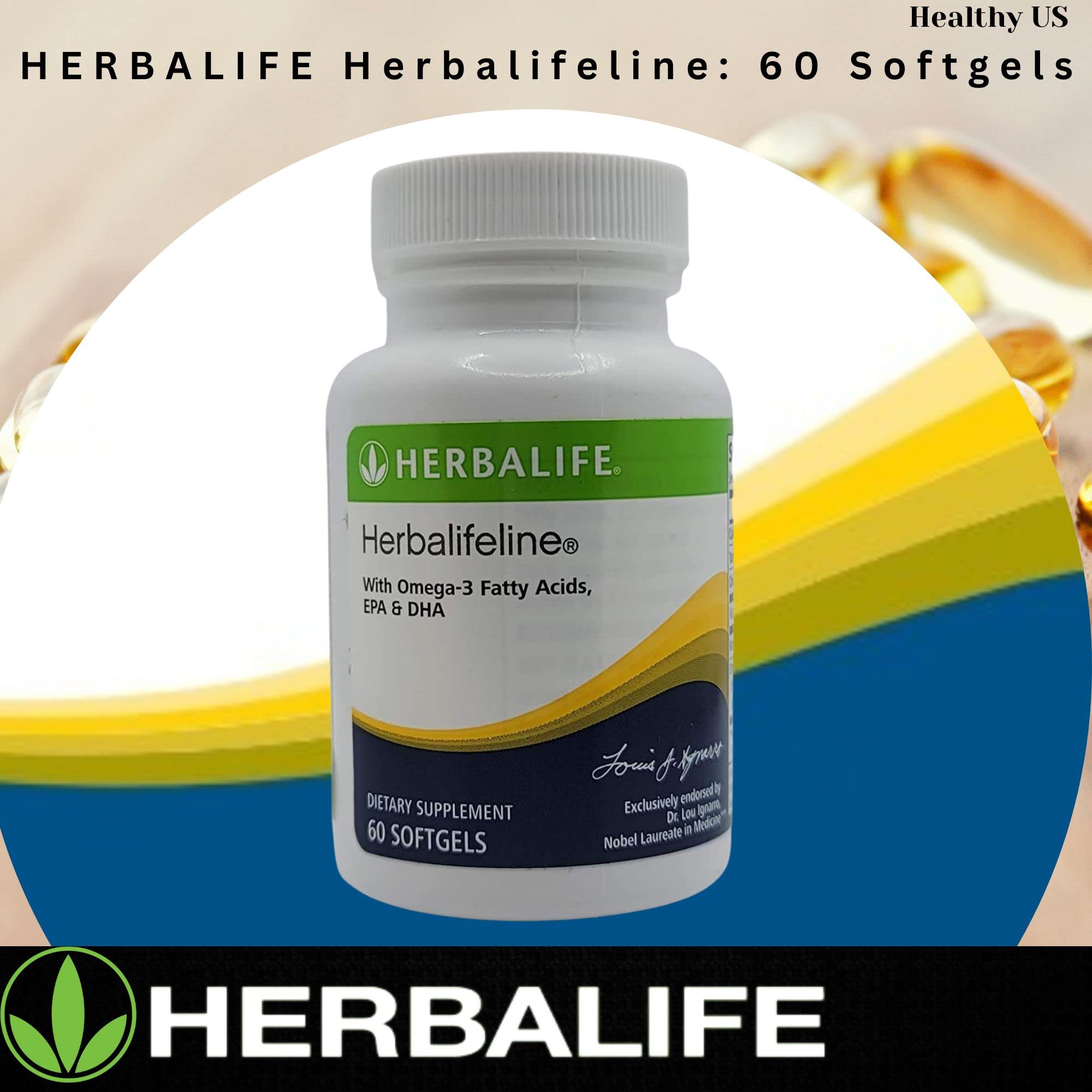 Herbalife Herbalifeline: 60 Softgels with Vitamin E, Marine Lipid Complex, Omega-3 Fatty Herbalife buy supplements canada