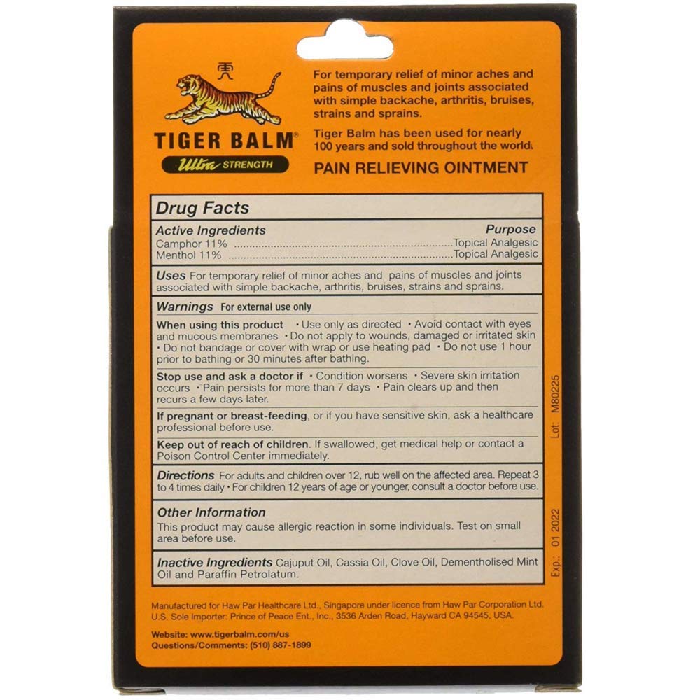 Tiger Balm Sport Rub Pain Relieving Ointment, Ultra Strength 1.70 oz (Pack of 3) Tiger Balm buy supplements canada