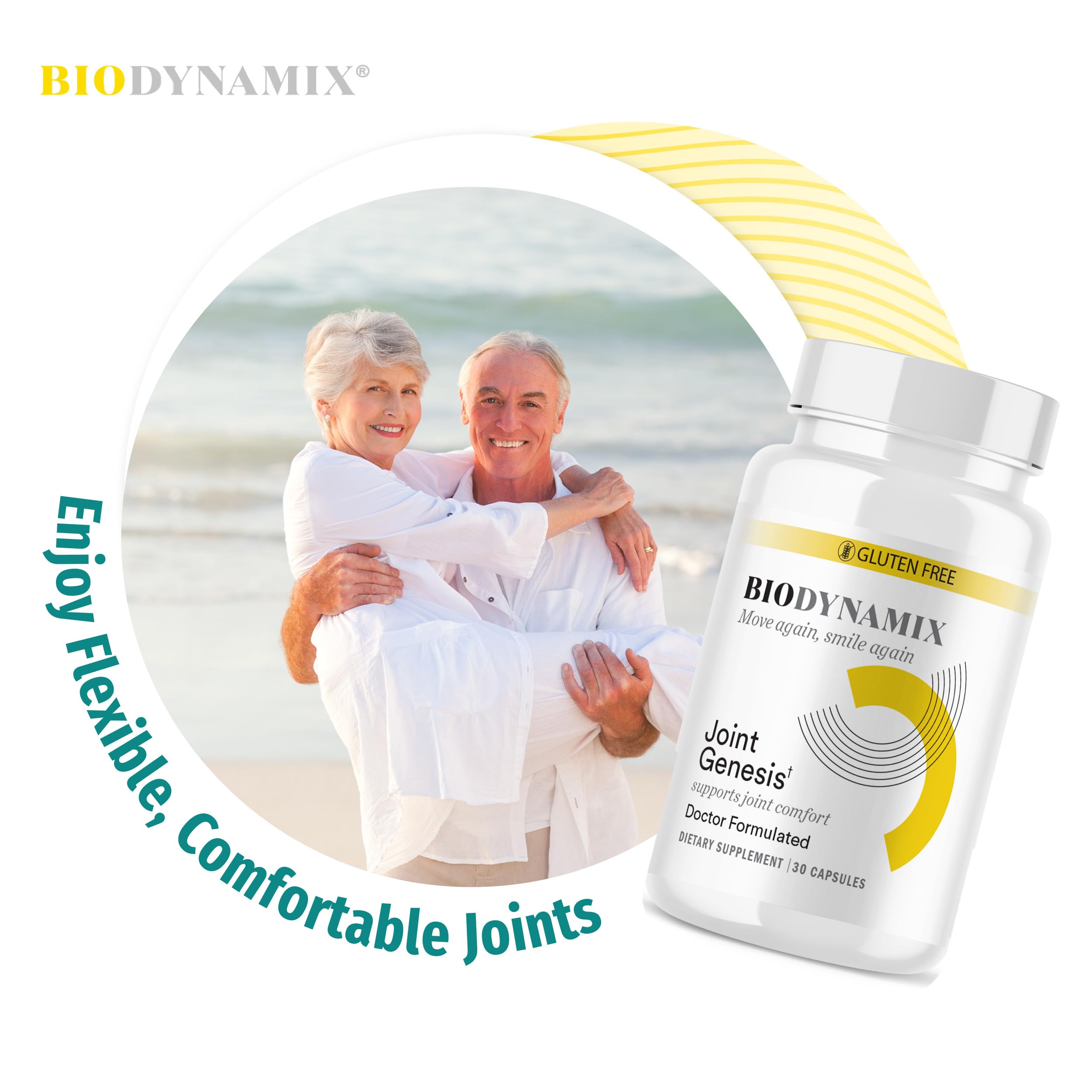 BioDynamix Joint Genesis - Joint Support Supplement - with Mobilee and Boswellia Serrata - for Comfortable, Flexible Joints - 30-Day Supply BioDynamix buy supplements canada