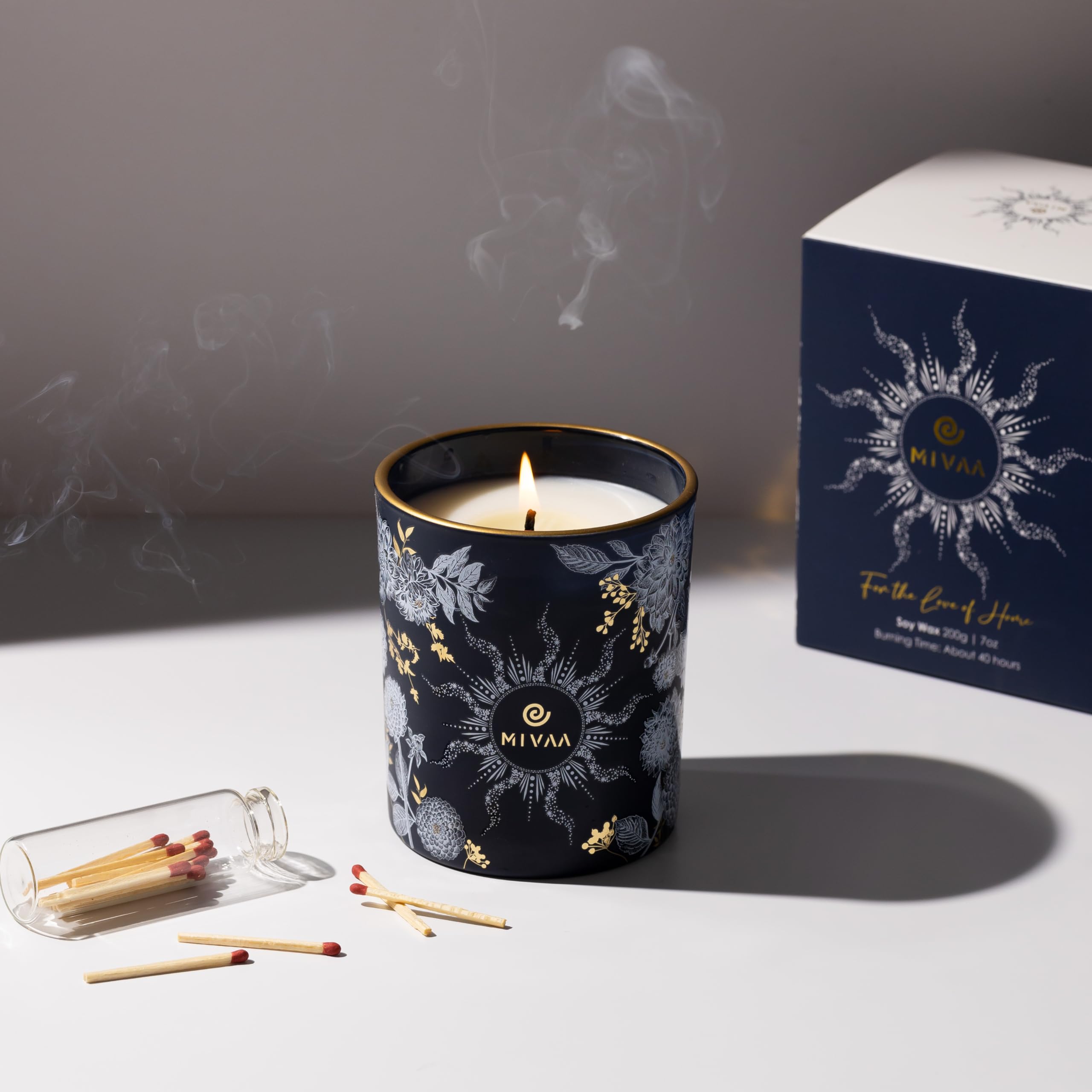 Mivaa Scented Candles - 100% Natural Soy Wax, 40 hrs Burn, Lead-Free Wicks, Holiday, Fall, Winter Msupps.com buy supplements canada