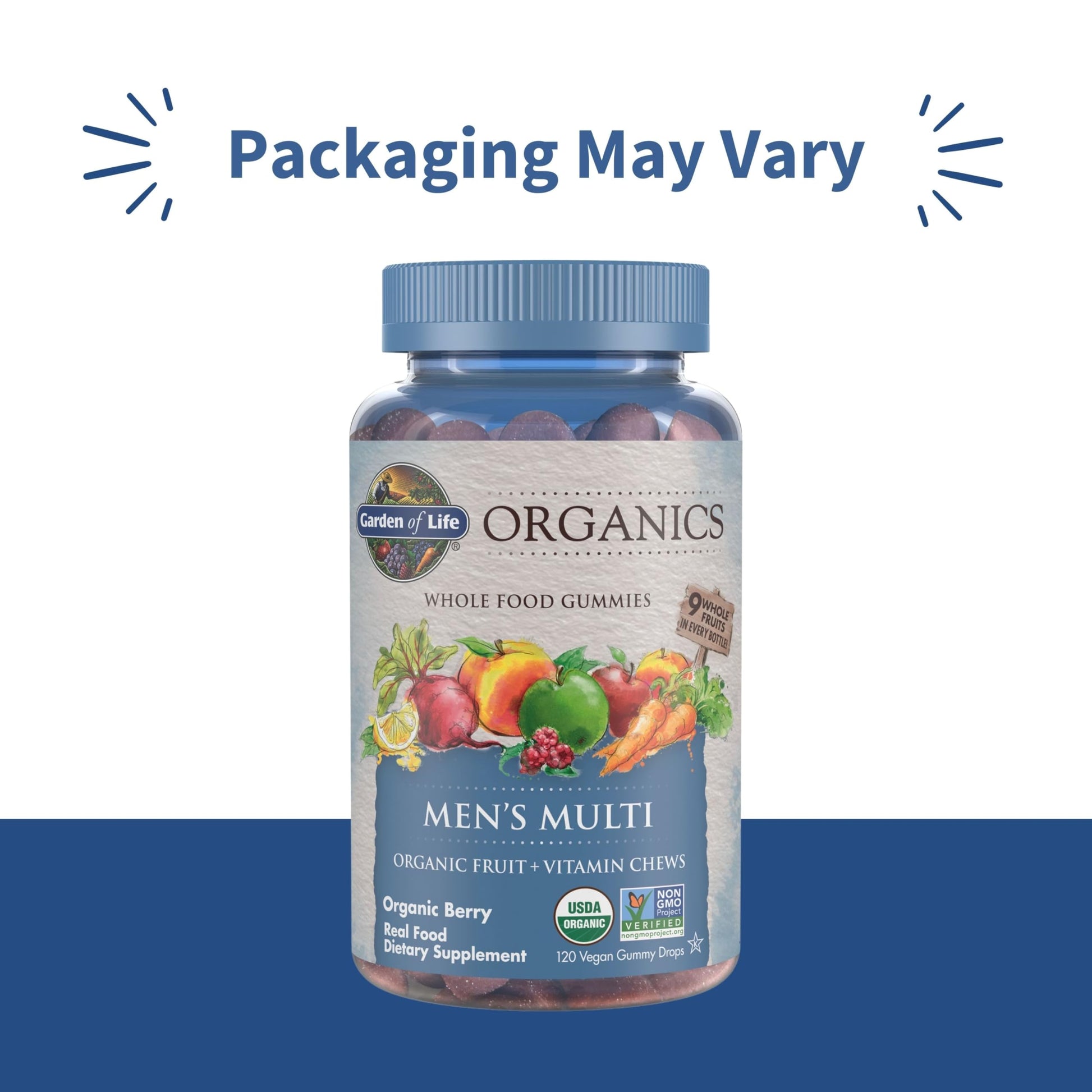 Garden of Life Organics Men's Gummy Vitamins - Berry - Certified Organic, Non-GMO, Vegan, Kosher Complete Multi - Methyl B12, C & D3 - Gluten Garden of Life buy supplements canada