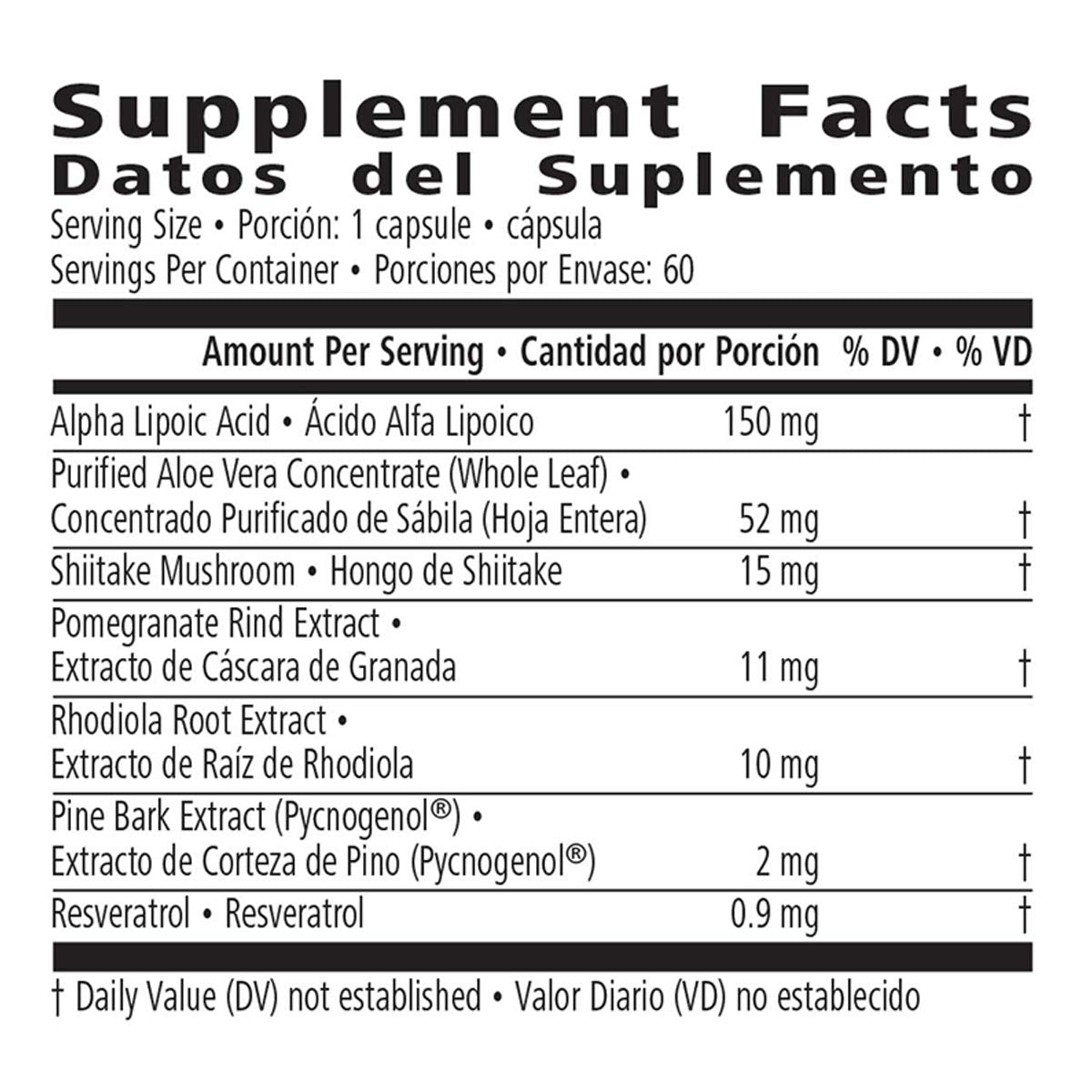 Nutrient Support Formula Cell Activator 60 Capsules W/Aloe Vera & Antioxidant Activity My Store buy supplements canada