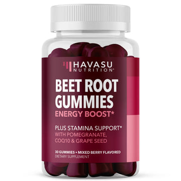 Beet Root Gummies with COQ10 Energy Supplement | Nitric Oxide Supplement for Healthy HAVASU NUTRITION buy supplements canada