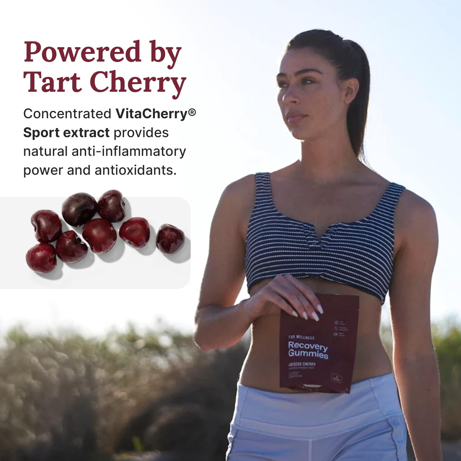 For Wellness Recovery Gummies Restore | Tart Cherry Energy Supplements with Electrolytes for Muscle Soreness, Post-Workout Performance & Recovery For Wellness buy supplements canada