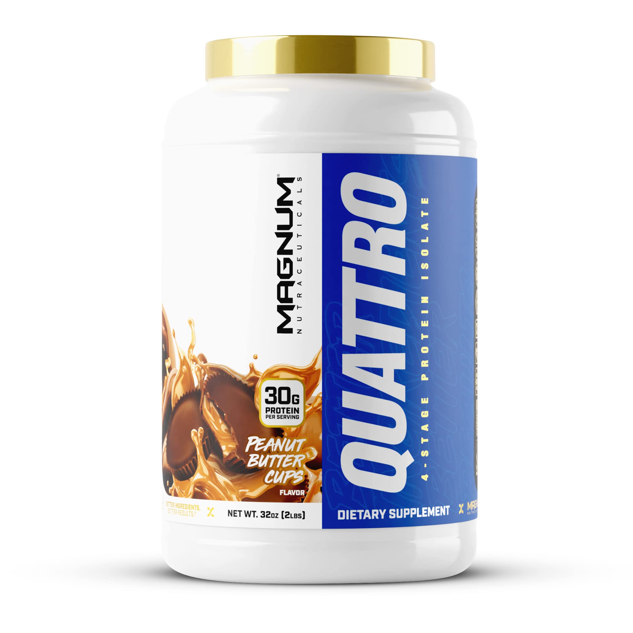 Magnum Nutraceuticals Quattro -, Peanut Butter Cups, 2LB - May Support Muscle Growth QUATTRO buy supplements canada