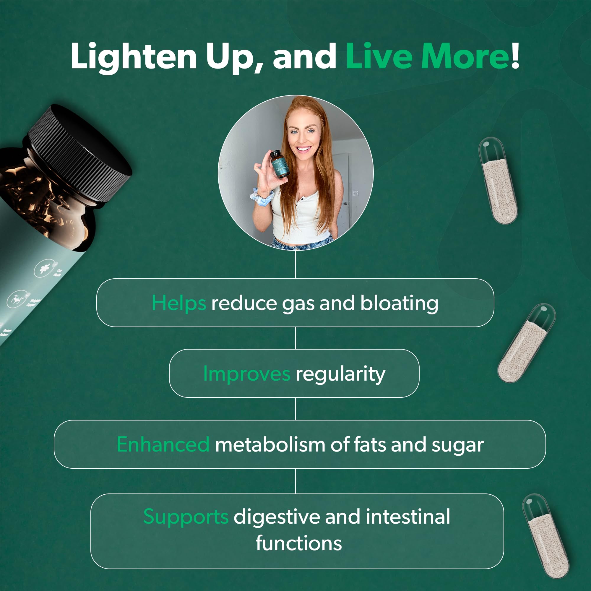 BIOMA Probiotics for Digestive Health, 3 in 1 Gut Health Probiotics and Prebiotics/Postbiotics BIOMA buy supplements canada
