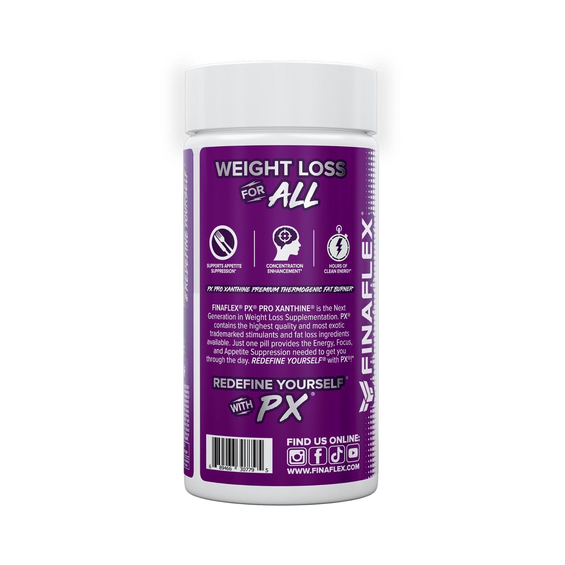 FINAFLEX PX PRO Xanthine - 60 Capsules - Thermogenic - Promotes Energy, Focus & Appetite Suppression FINAFLEX buy supplements canada