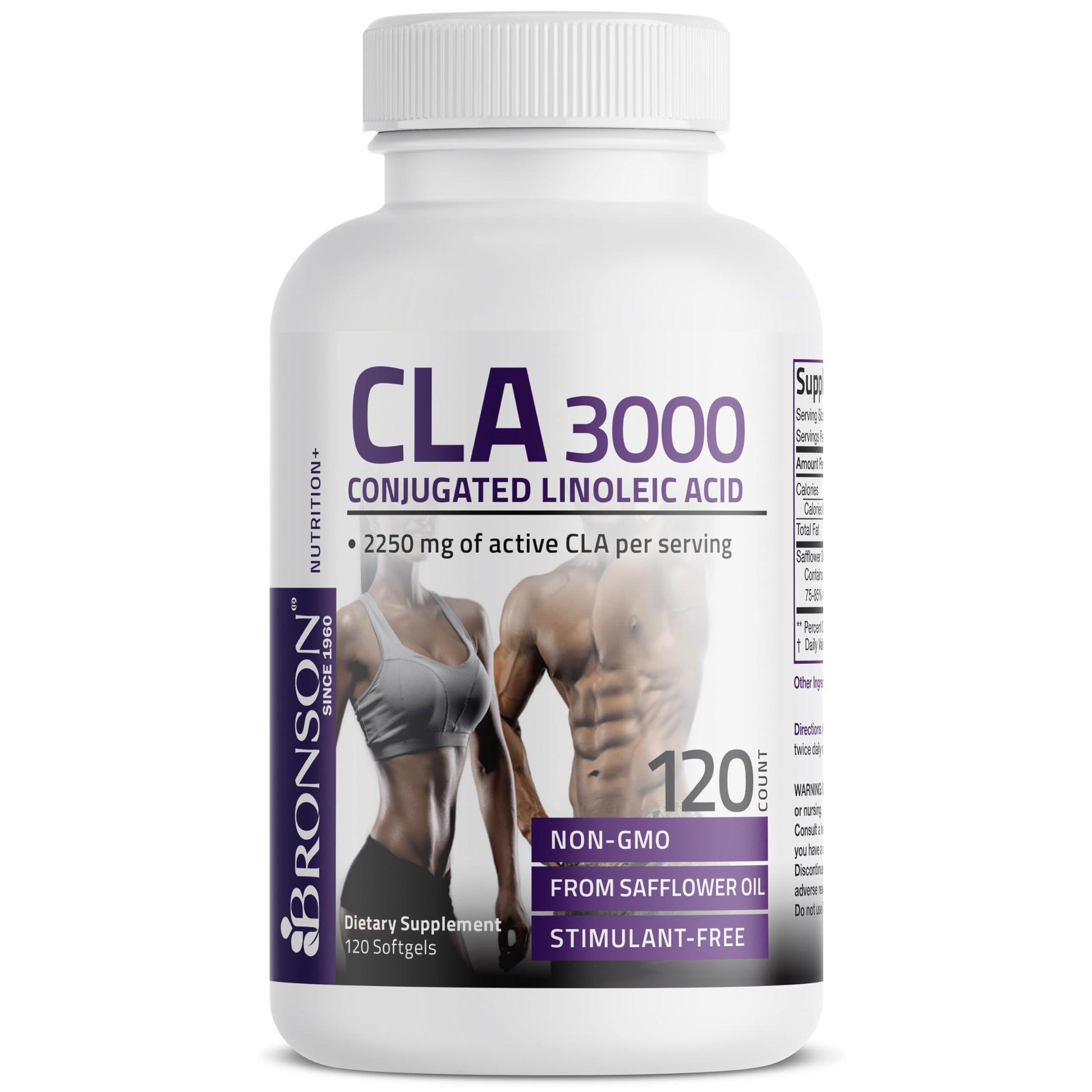 Bronson CLA 3000 Extra High Potency Supports Healthy Weight Management Lean Muscle Mass Non-Stimulating Bronson buy supplements canada