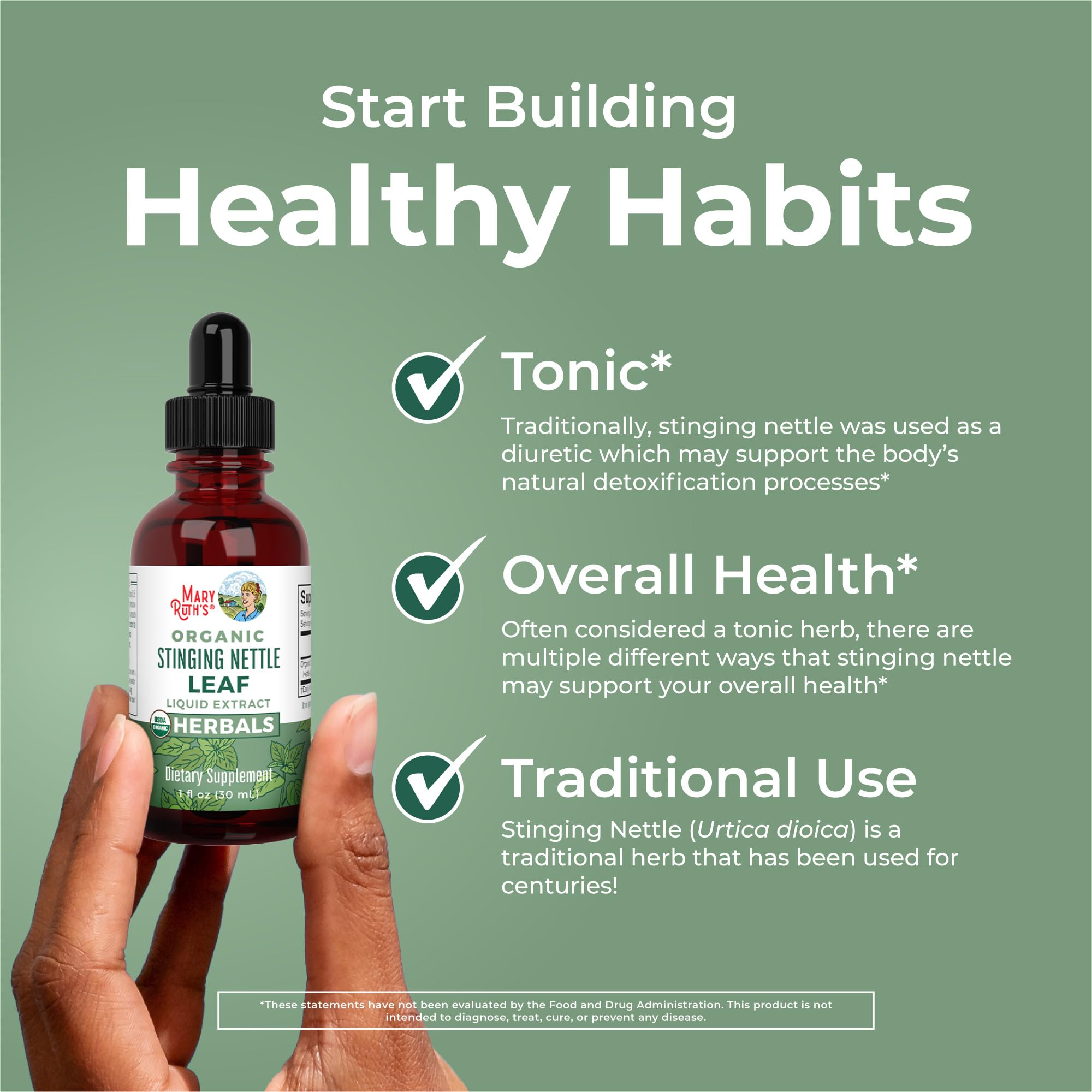 MaryRuth Organics Stinging Nettle Leaf Extract | Detox Supplement Herbal Drops | USDA Organic | Vegan | Non-GMO | Gluten Free | 1 Fluid Oz MARYRUTH'S buy supplements canada