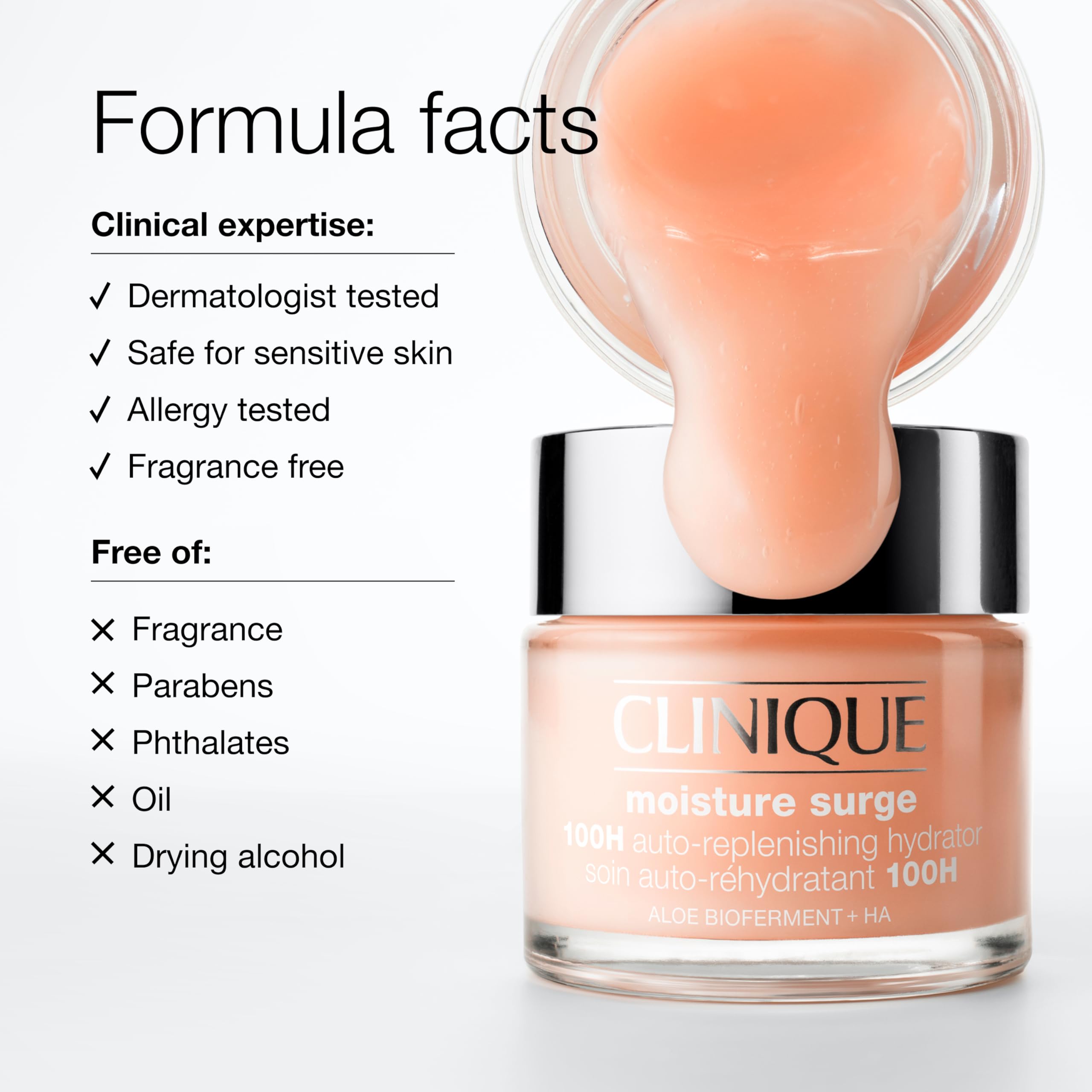 Clinique Moisture Surge 100H Auto-Replenishing Hydrator Oil Free Face Moisturizer | With Hyaluronic Acid, Aloe Bioferment and Vitamins C + E Clinique buy supplements canada