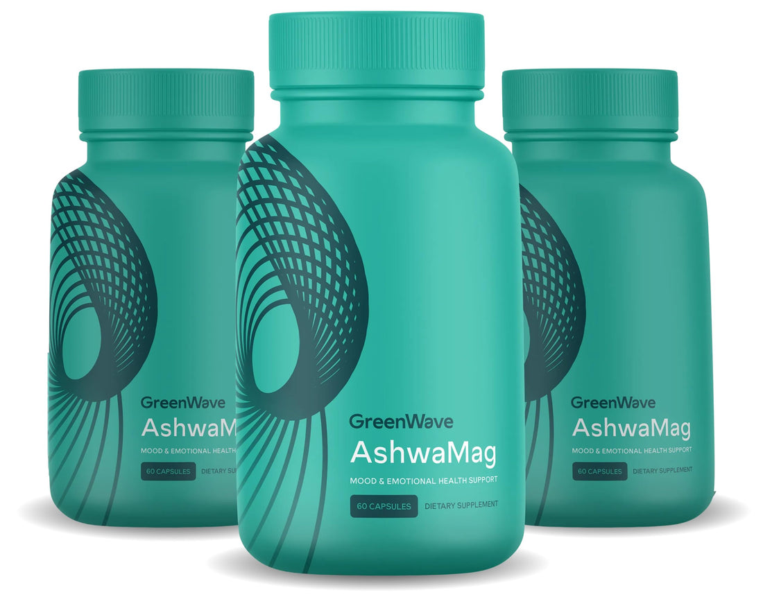 AshwaMag by GreenWave Nutrition | 5 Clinically Studied Ingredients | Happier & Motivated AshwaMag buy supplements canada