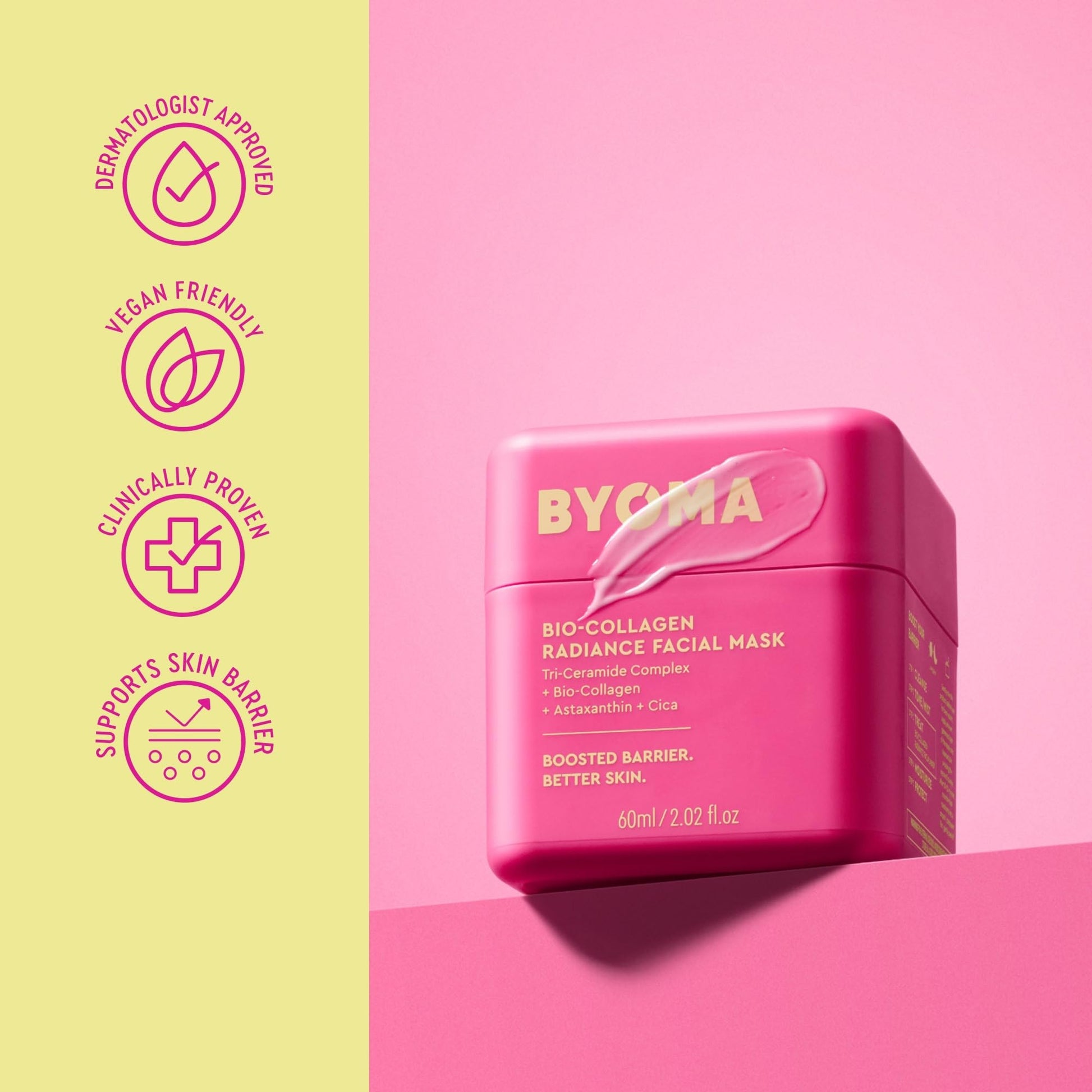 BYOMA Bio-Collagen Radiance Facial Mask - Transformative Liquid Sheet Mask for Glass Skin - Instant radiance, Visibly Improved Elasticity BYOMA buy supplements canada
