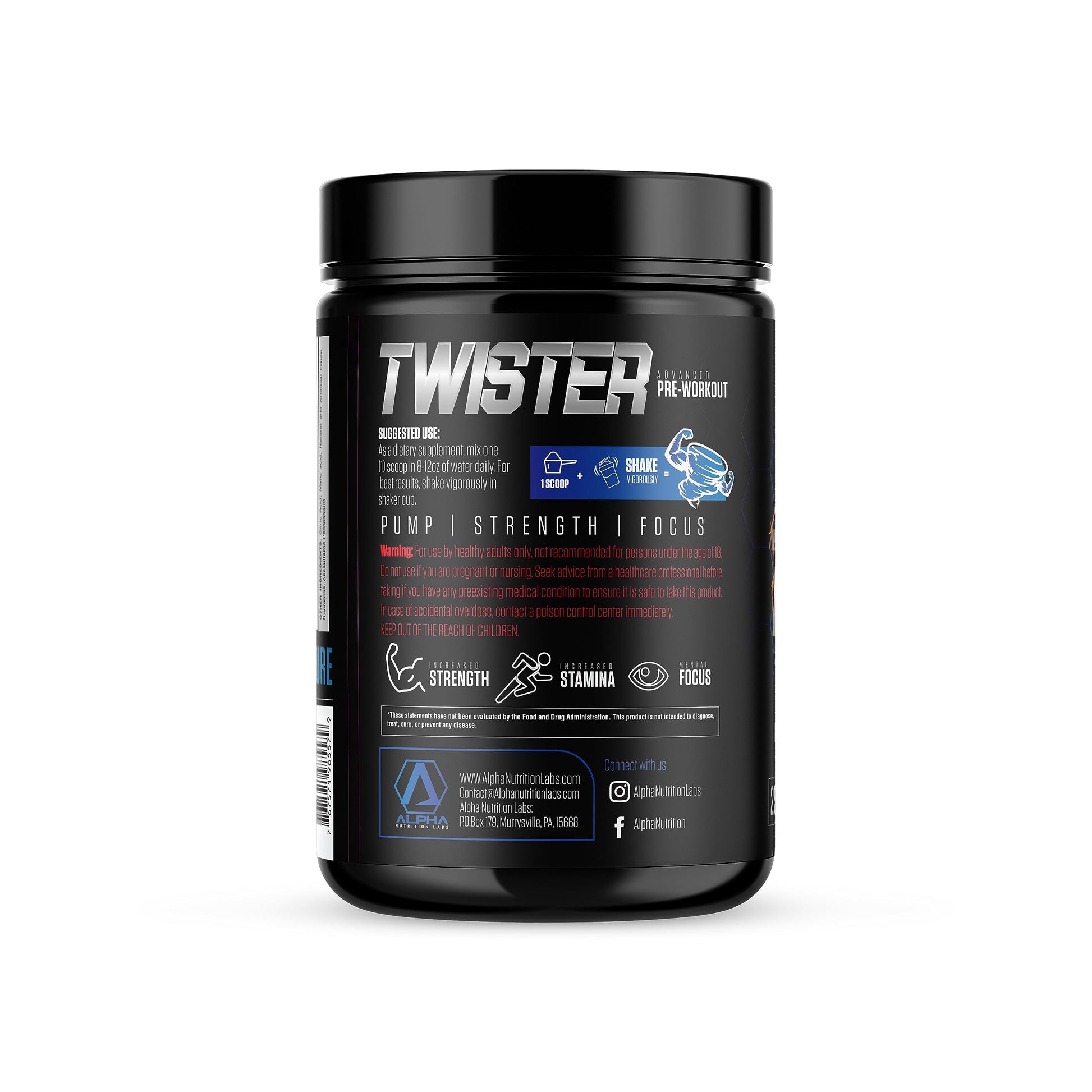 Alpha Nutrition Labs Twister Advanced Pre-Workout Powder (Raspberry Lemonade) Alpha Nutrition Labs buy supplements canada