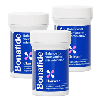 Bonafide Clairvee Vaginal Probiotic – Hormone-Free, Drug-Free Relief from Odor, Vaginal Itching and Discharge – Balances Vaginal pH Levels – 90 Day Supply (45 Capsules) Bonafide buy supplements canada